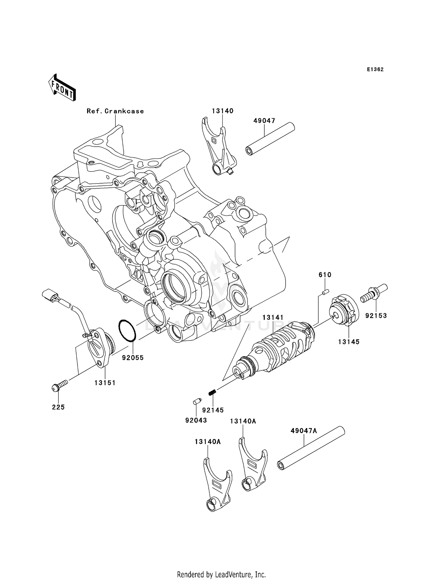 GEAR CHANGE DRUM/SHIFT FORK(S)