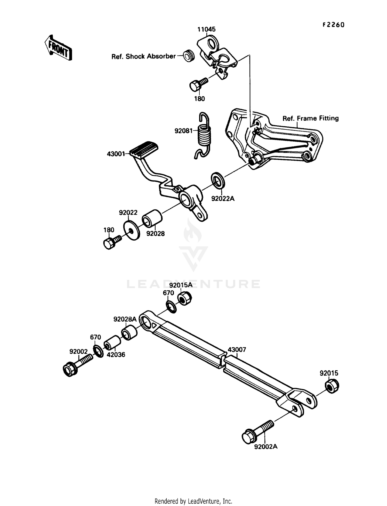 BRAKE PEDAL/TORQUE LINK