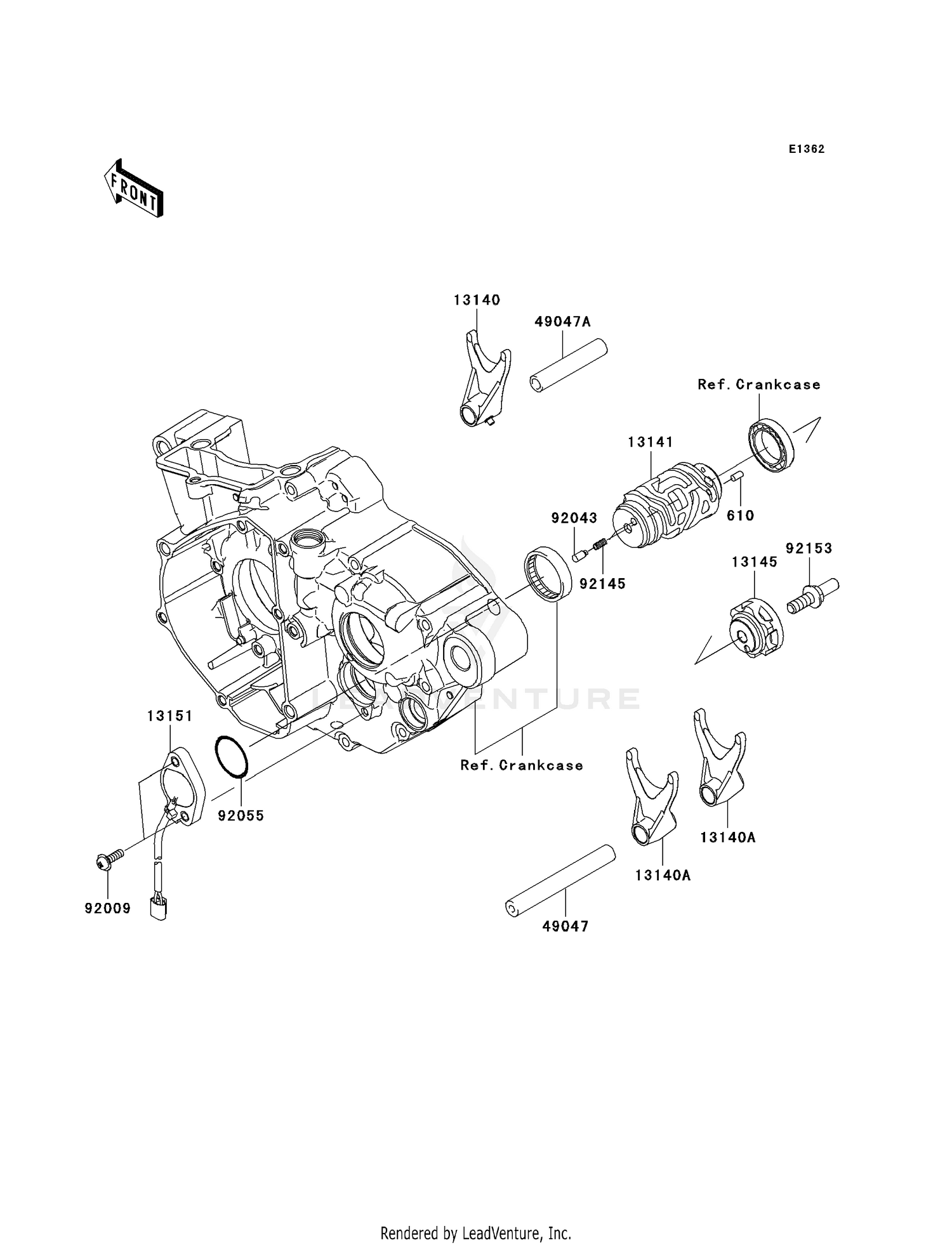 GEAR CHANGE DRUM/SHIFT FORK(S)