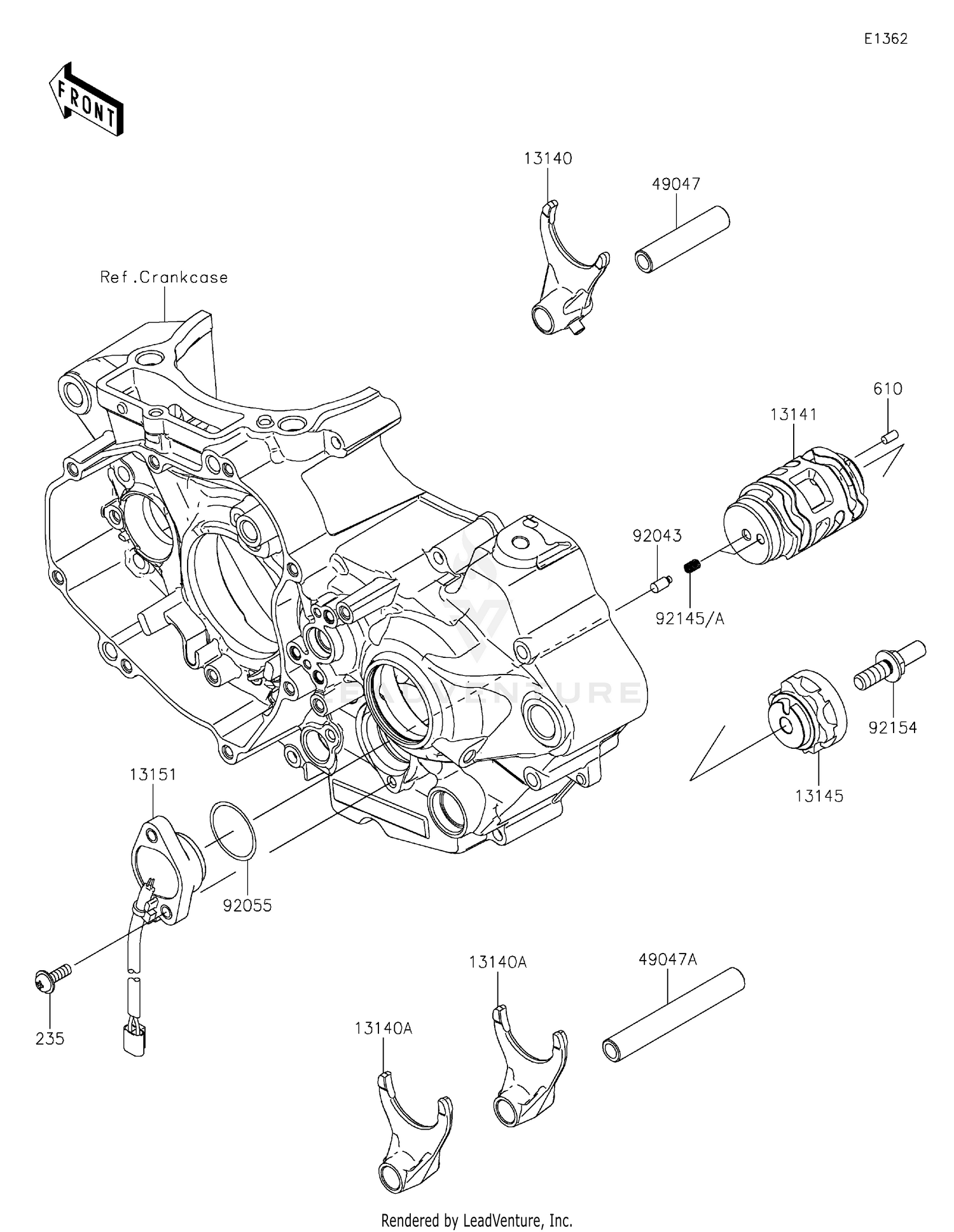 Gear Change Drum/Shift Fork(s)