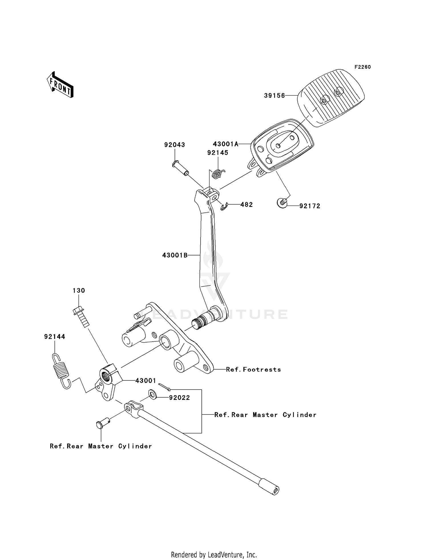 BRAKE PEDAL/TORQUE LINK