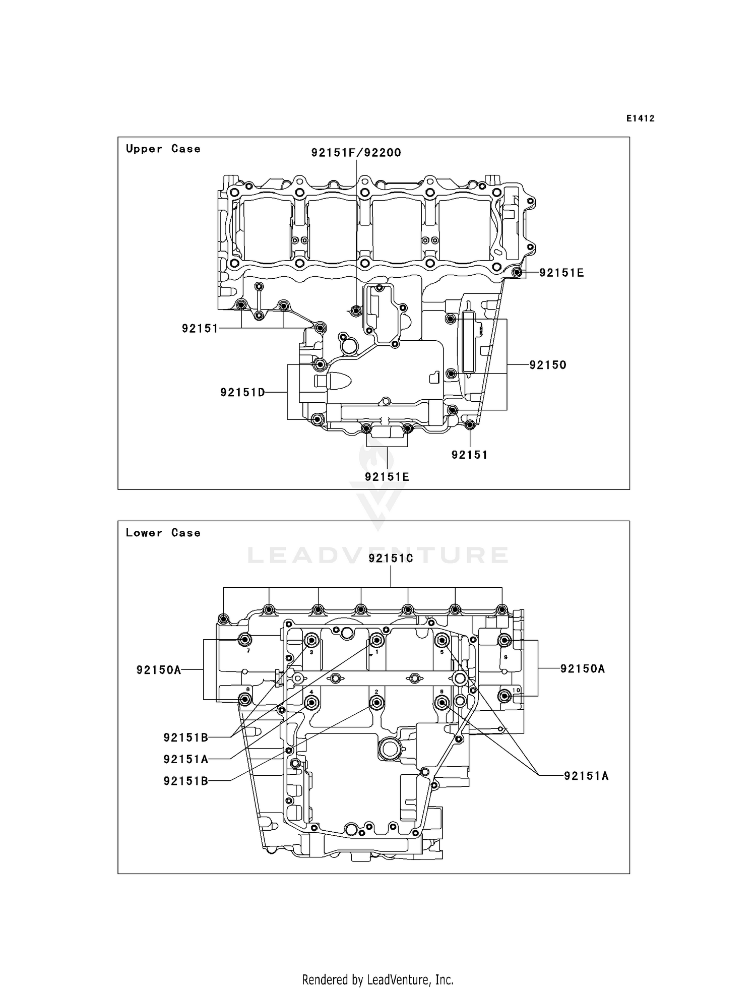 CRANKCASE BOLT PATTERN