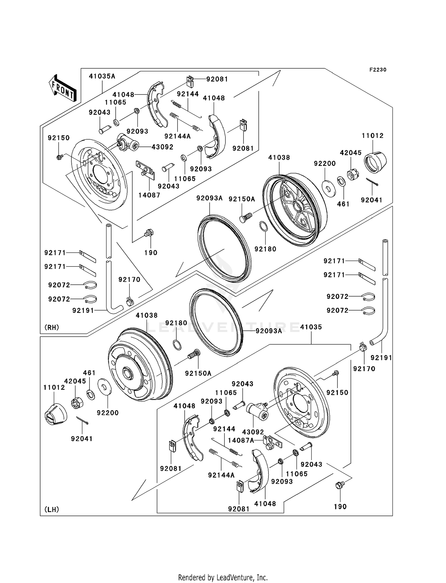 FRONT HUBS/BRAKES