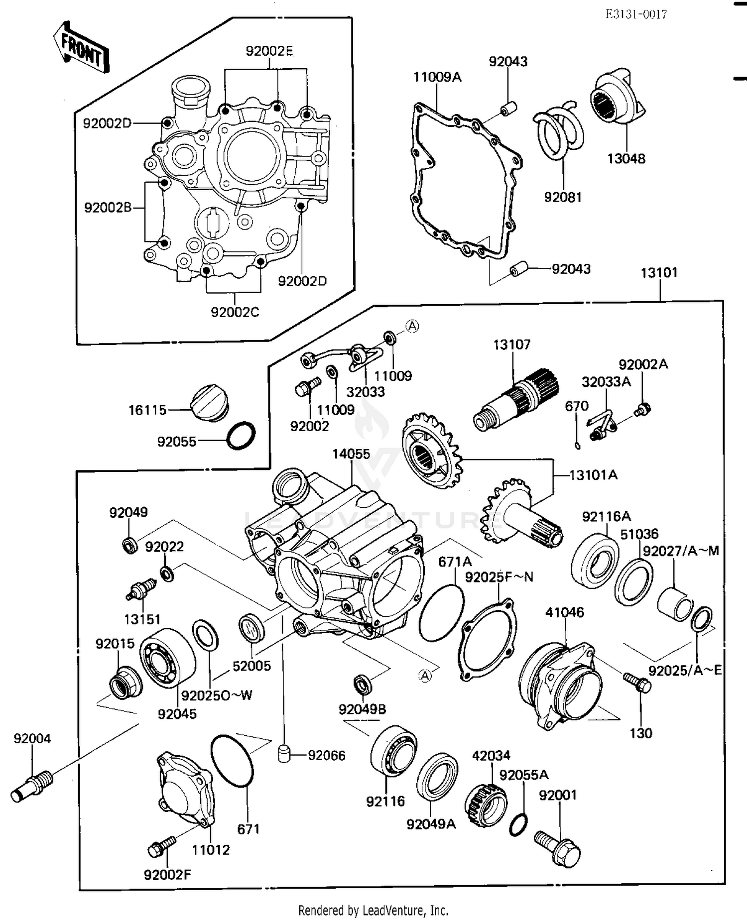 FRONT BEVEL GEARS