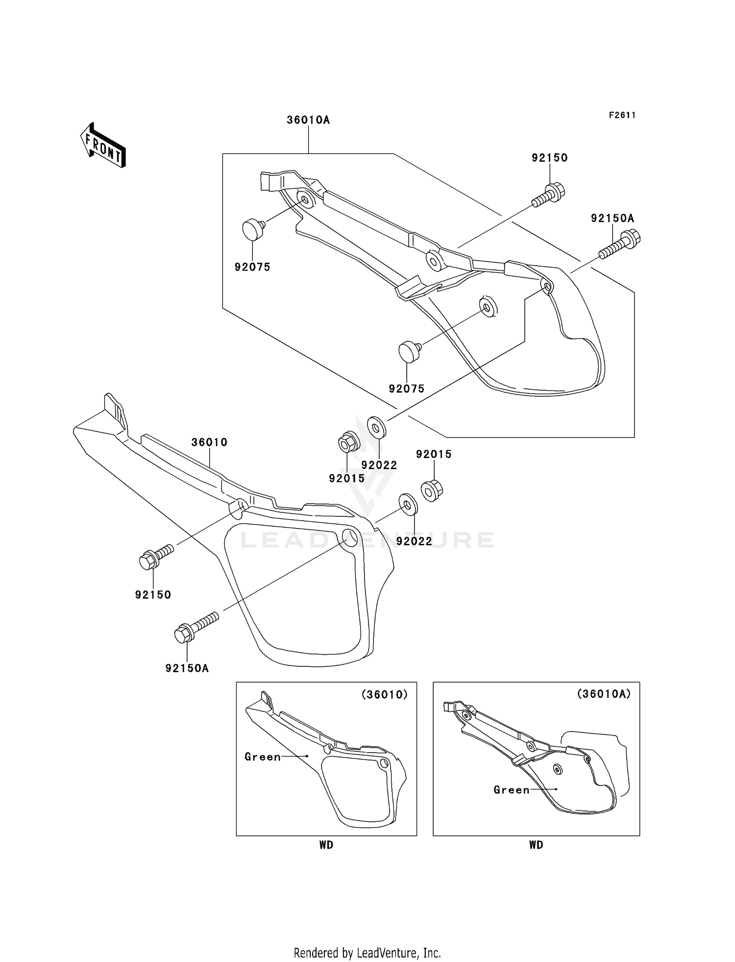 SIDE COVERS (KX60-B10/B11)