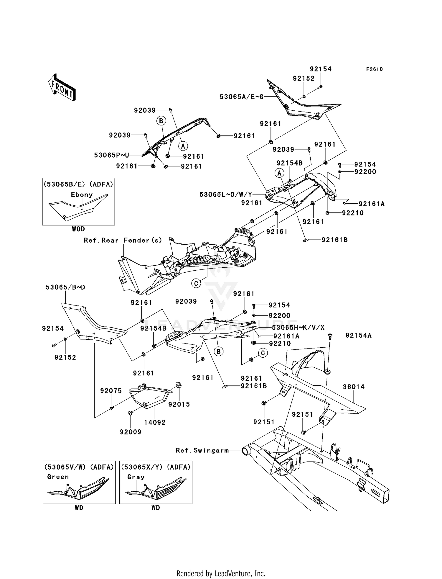 SIDE COVERS/CHAIN COVER (ADF-AEF)
