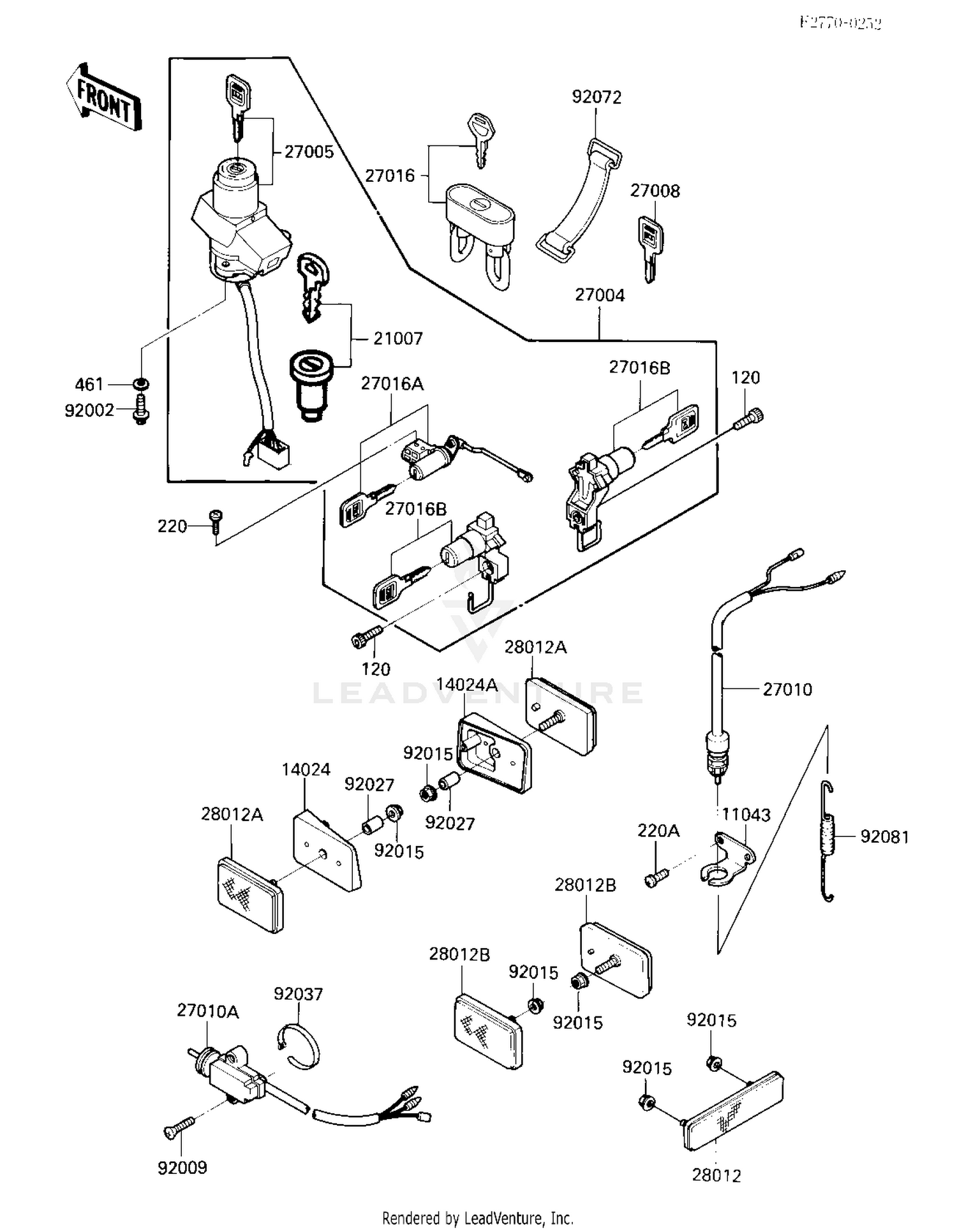 IGNITION SWITCH/LOCKS/REFLECTORS