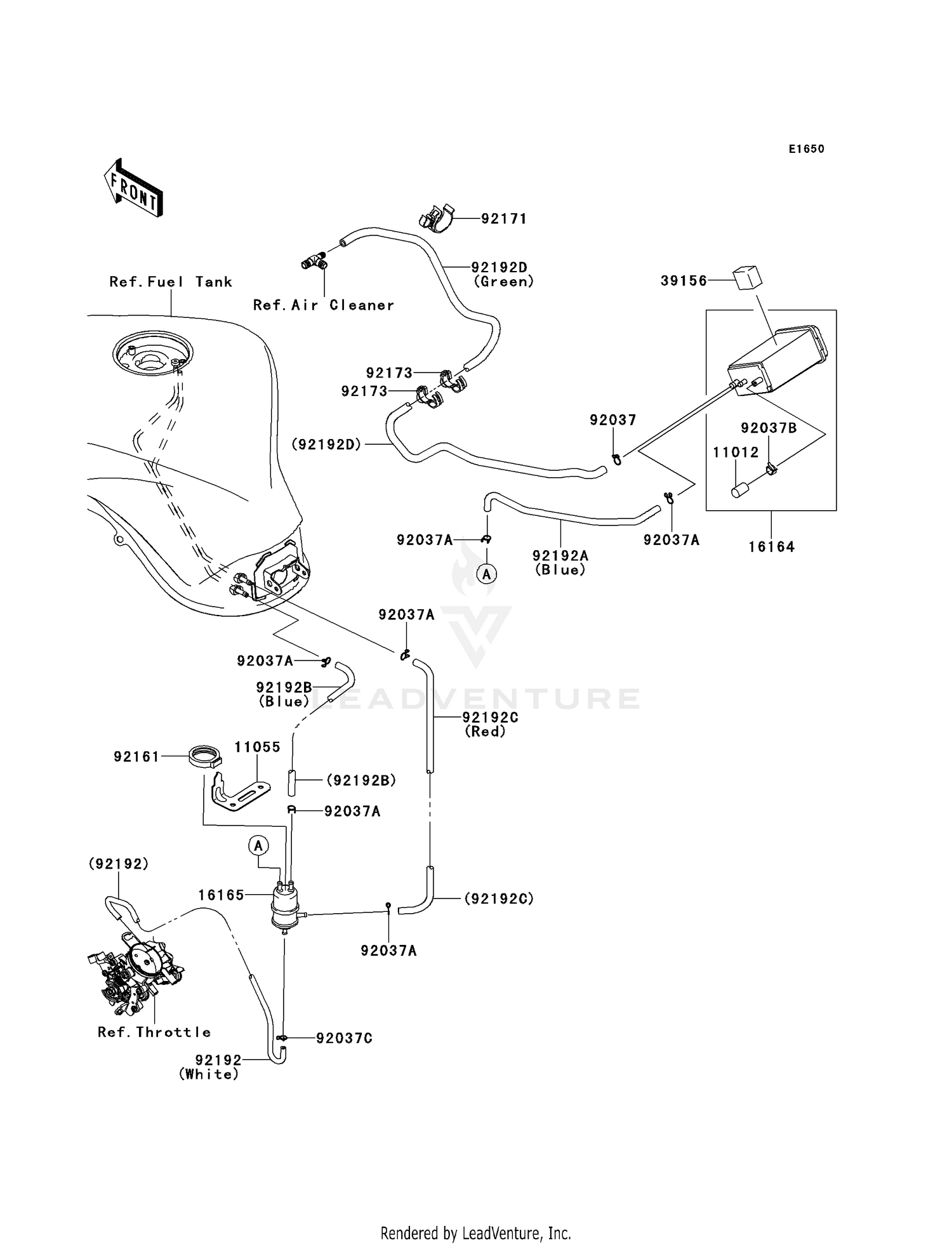 FUEL EVAPORATIVE SYSTEM (CA)
