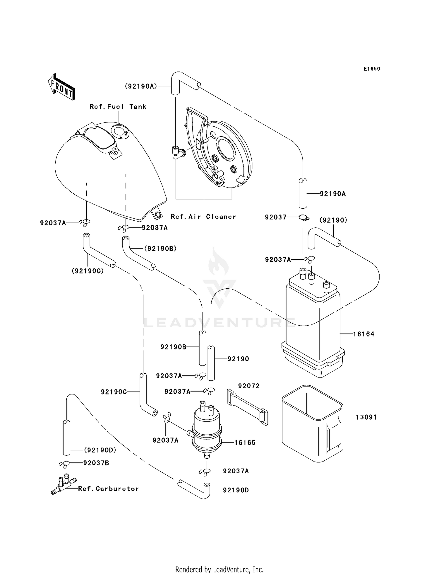 FUEL EVAPORATIVE SYSTEM (CA)