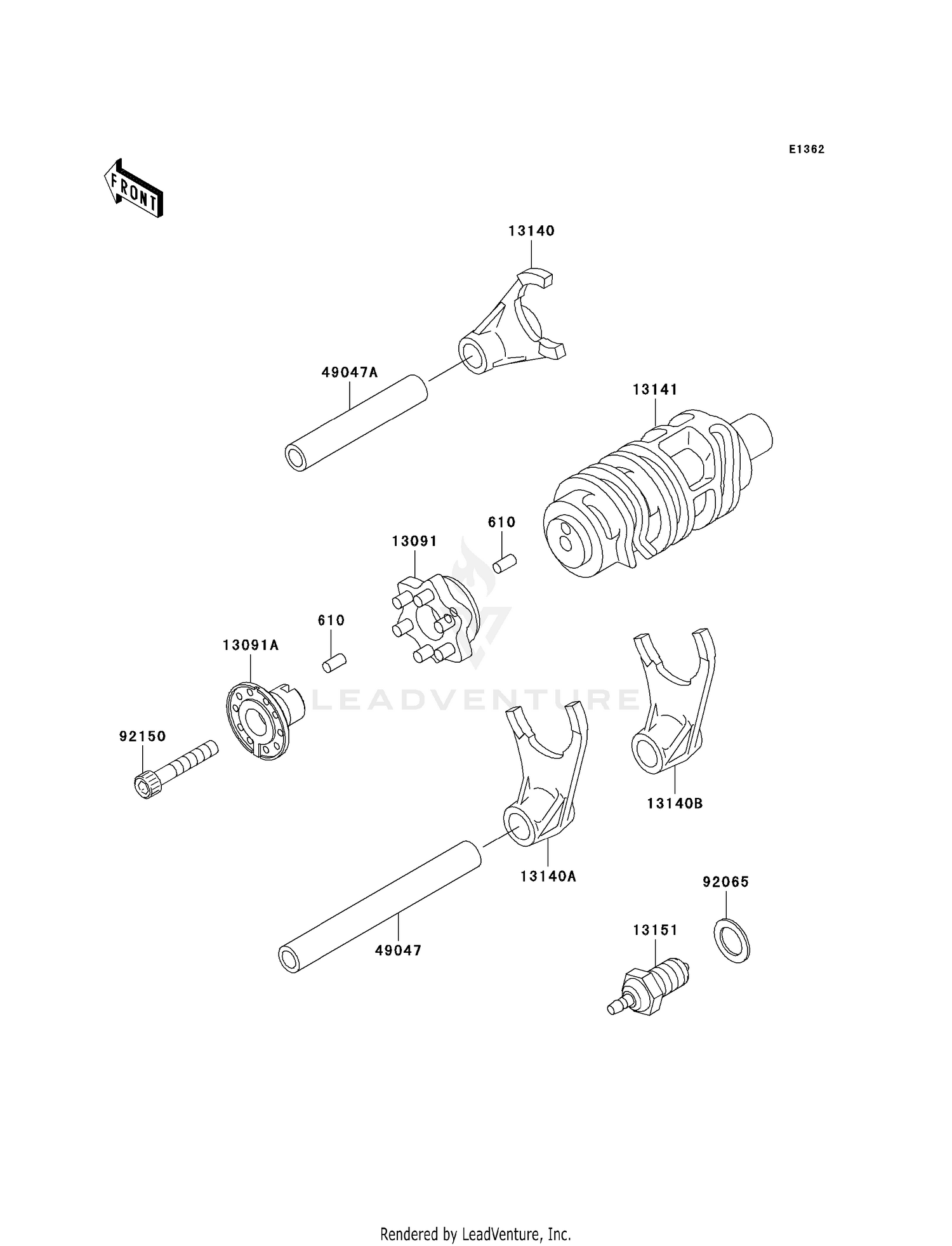 GEAR CHANGE DRUM/SHIFT FORK(S)