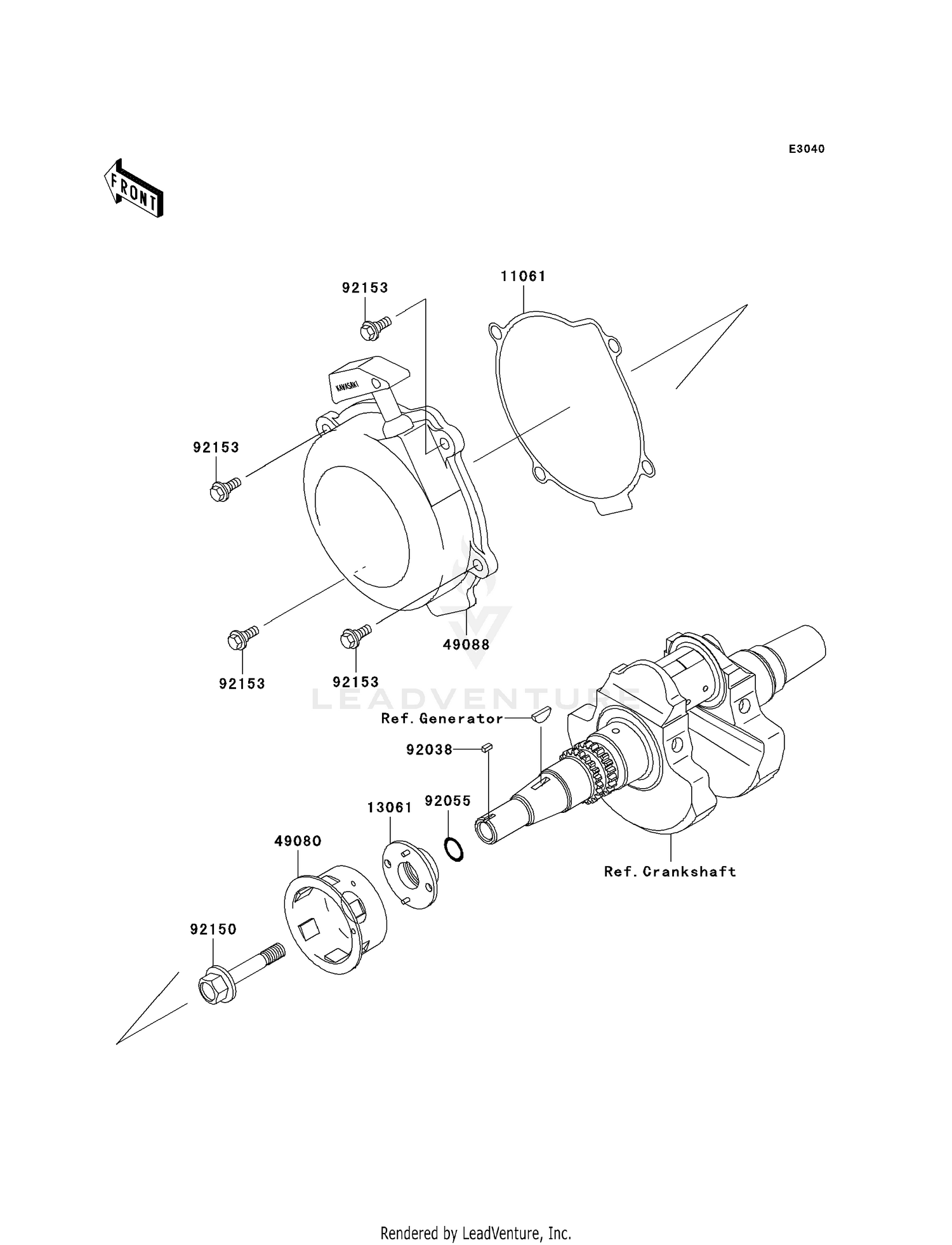 RECOIL STARTER (-VF650AE640351)