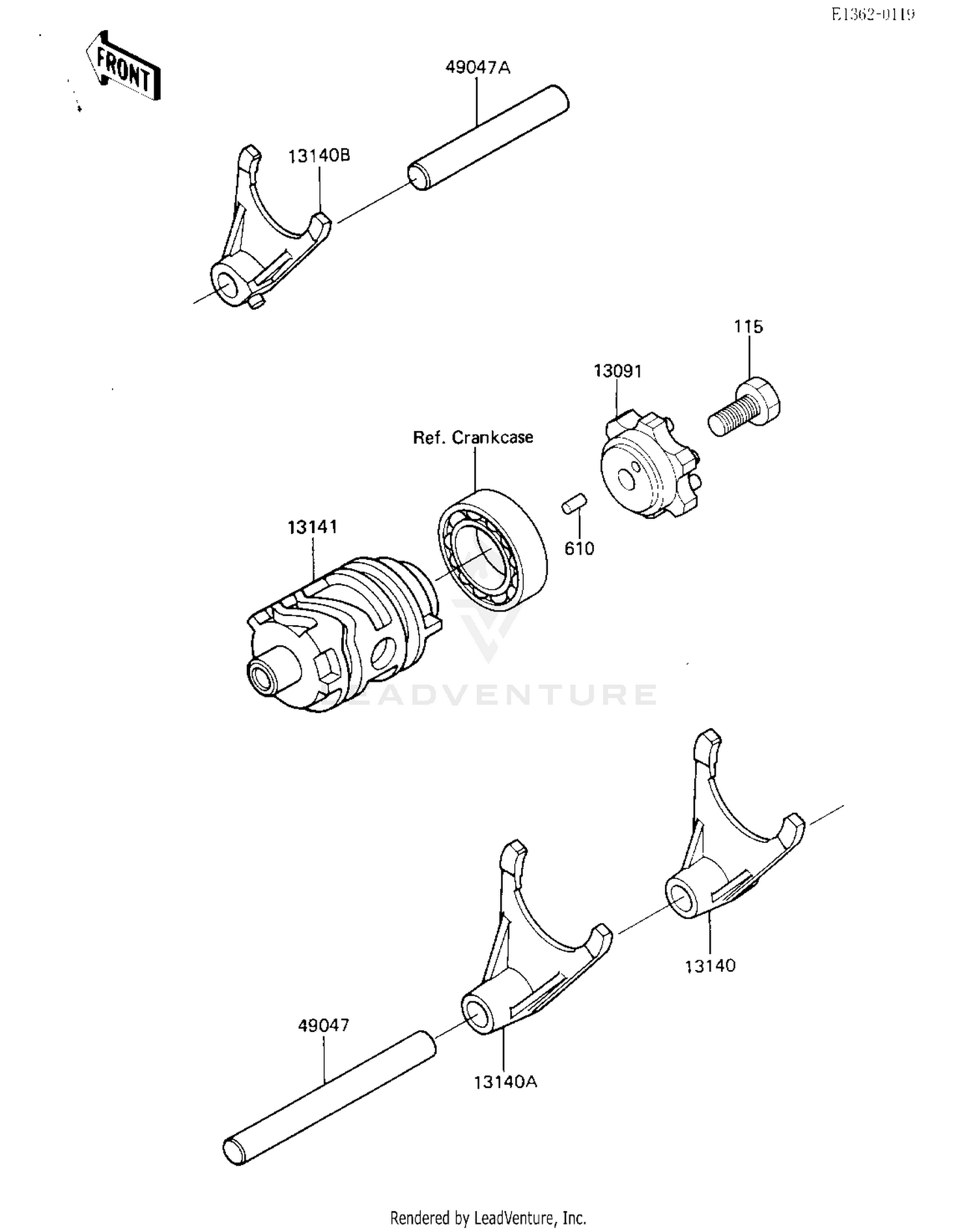 GEAR CHANGE DRUM & FORKS