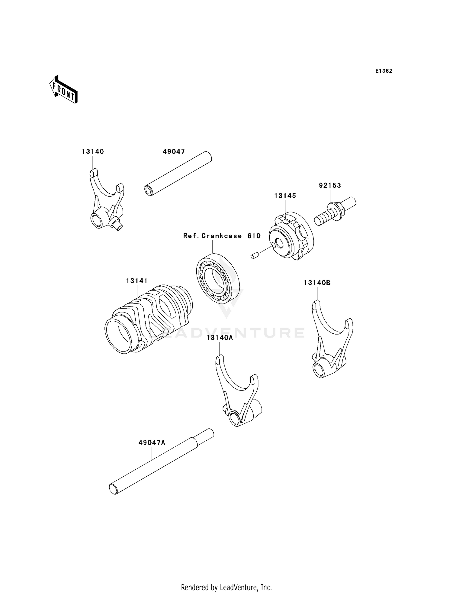 GEAR CHANGE DRUM/SHIFT FORK(S)