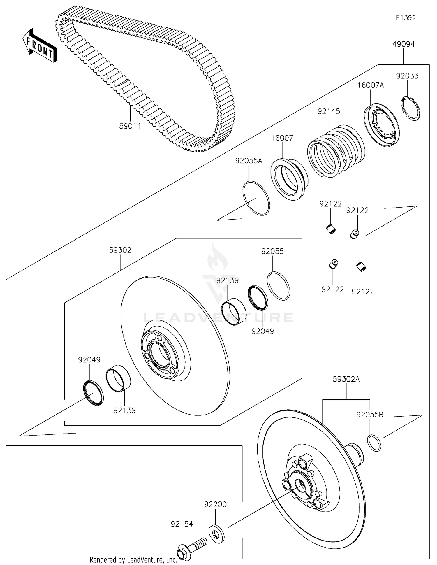 Driven Converter/Drive Belt