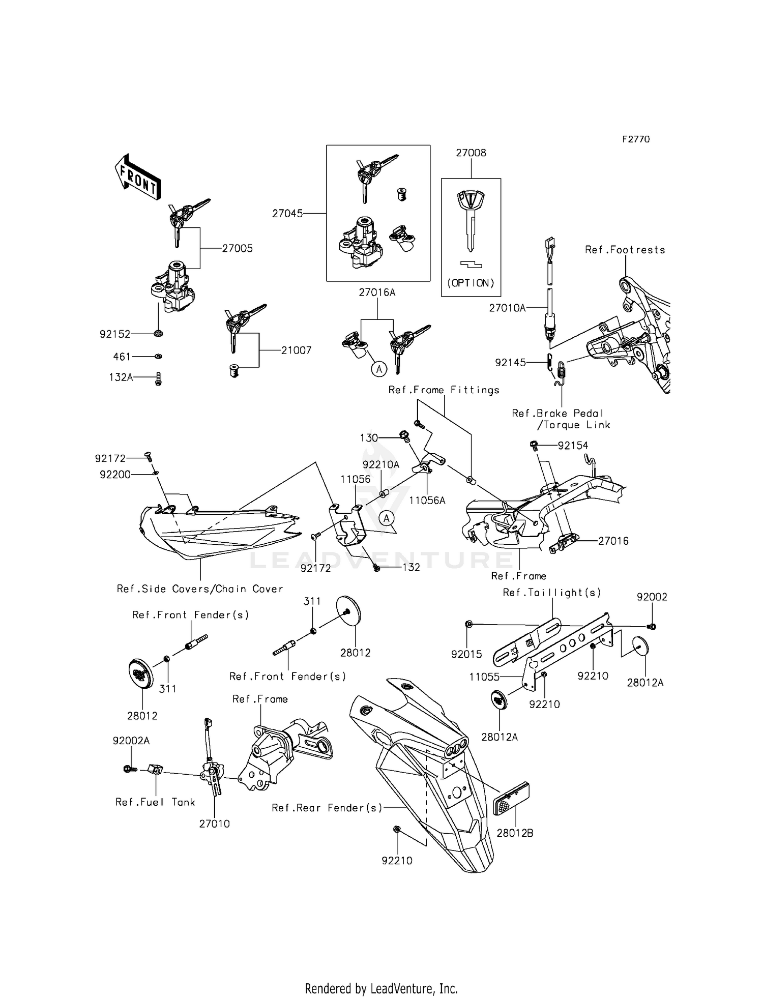 IGNITION SWITCH/LOCKS/REFLECTORS