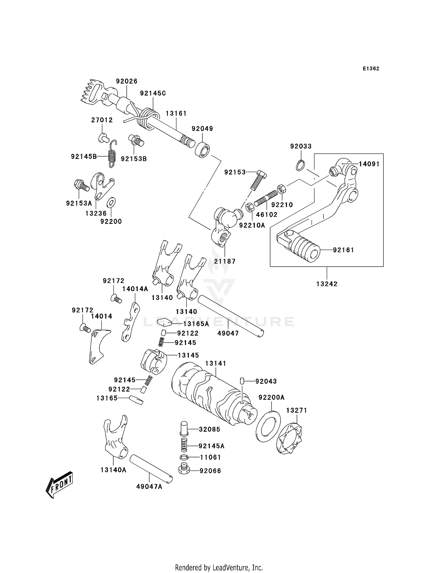 GEAR CHANGE DRUM/SHIFT FORK(S)