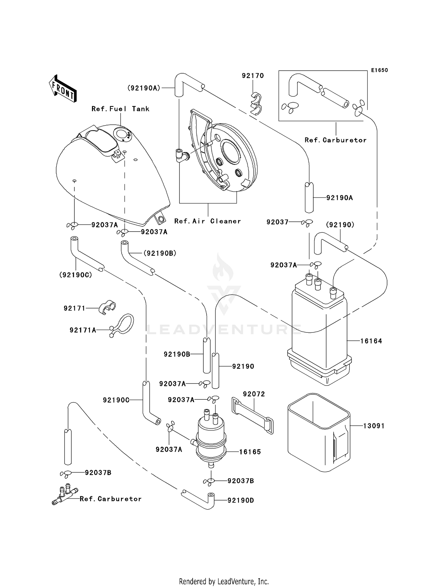 FUEL EVAPORATIVE SYSTEM (CA)