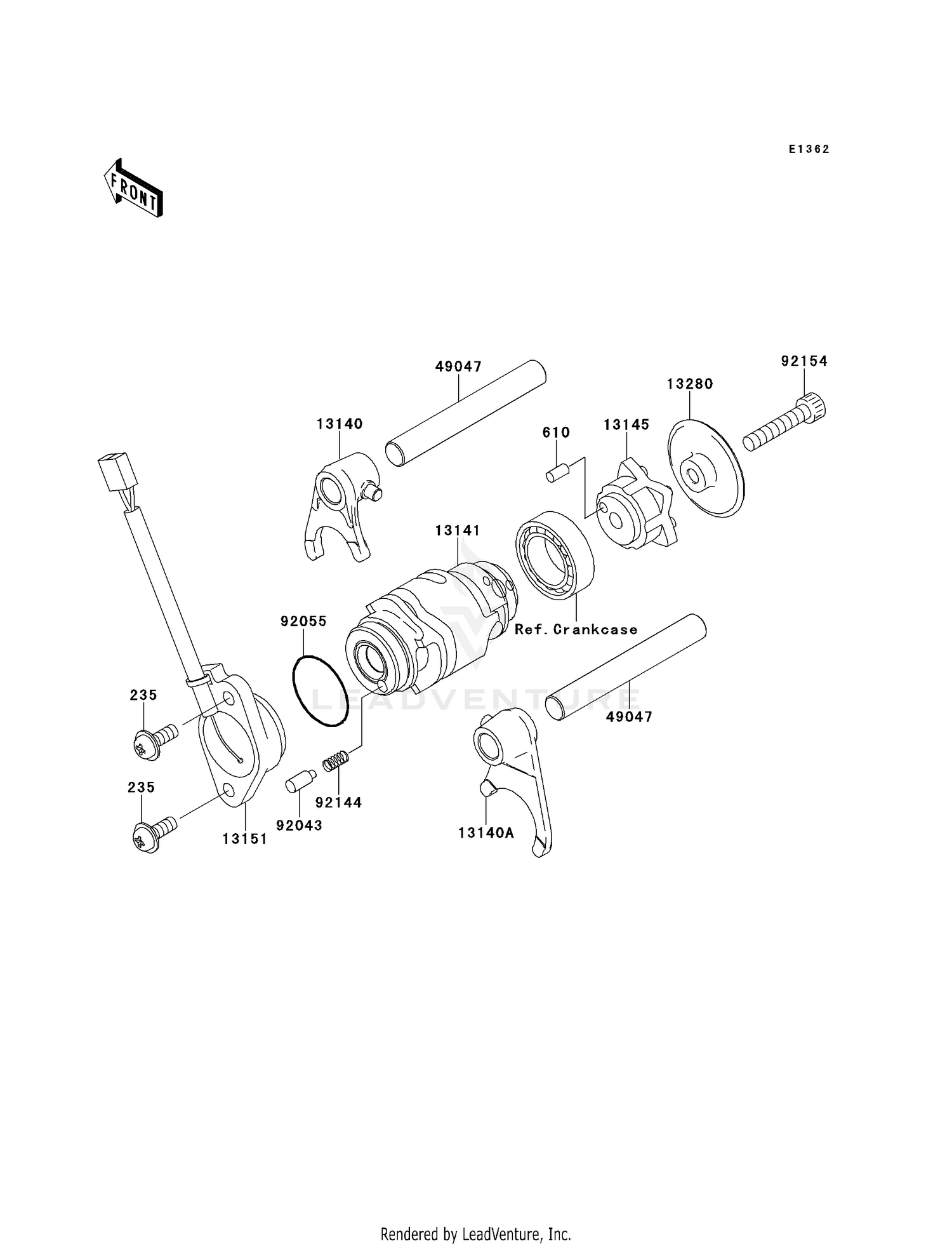 GEAR CHANGE DRUM/SHIFT FORK(S)