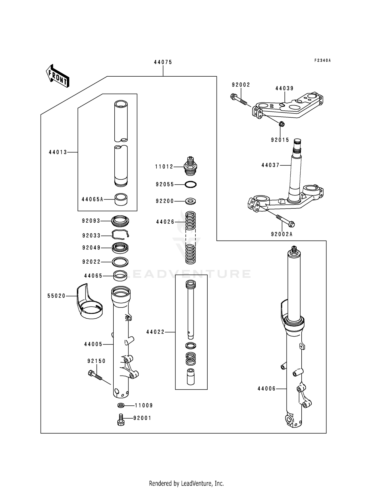 FRONT FORK (ZG1000-A14)