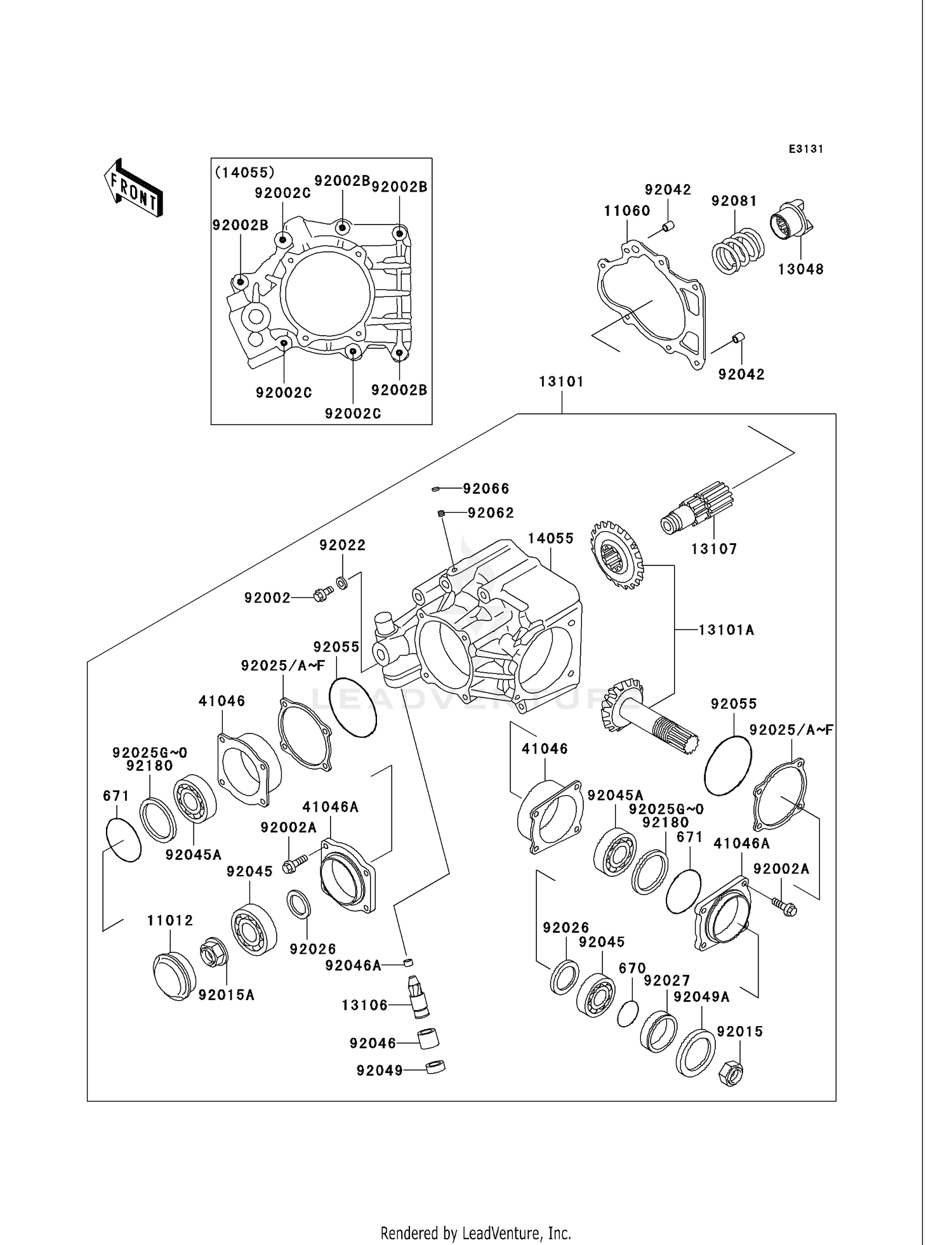 FRONT BEVEL GEAR