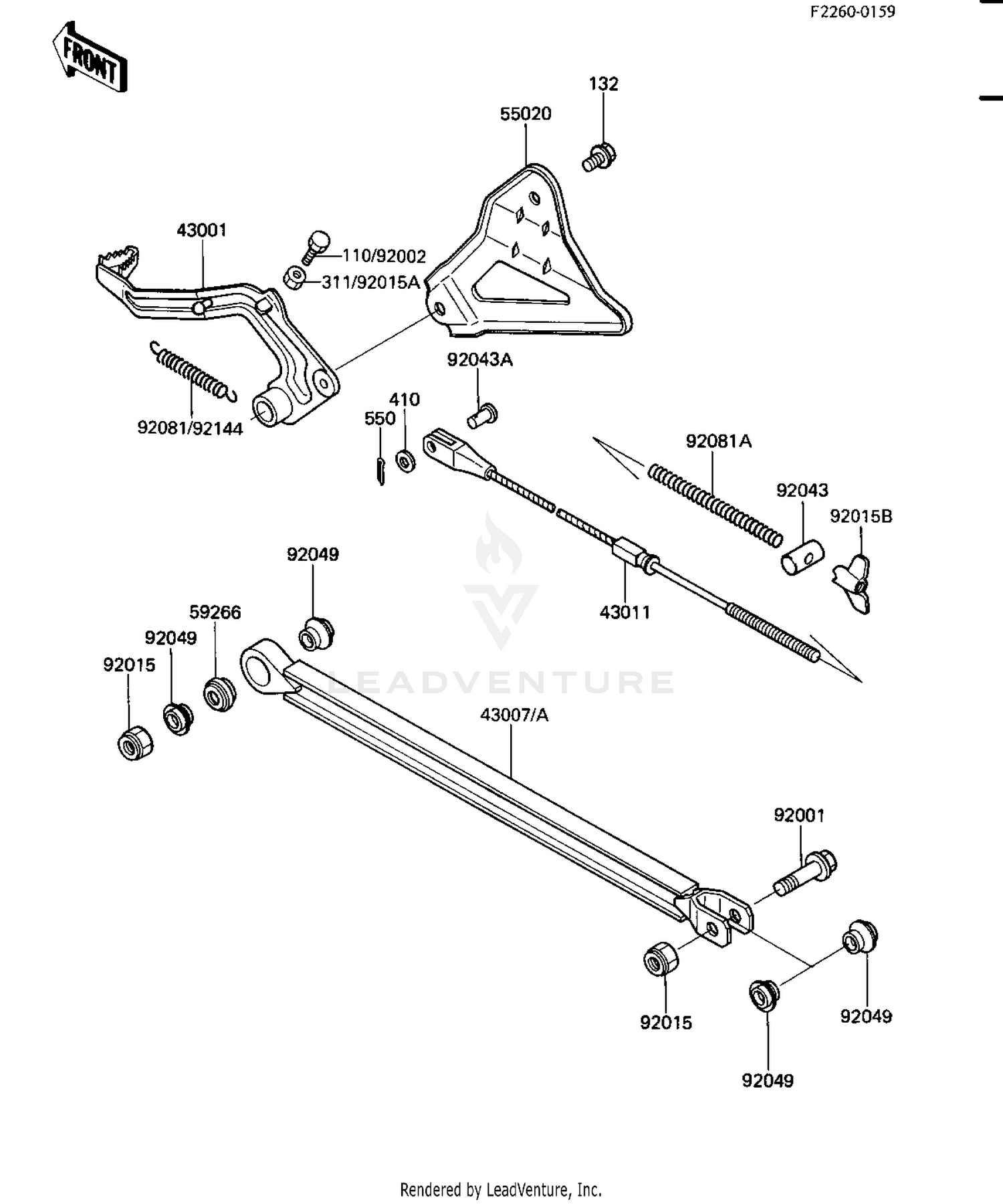 BRAKE PEDAL/TORQUE LINK