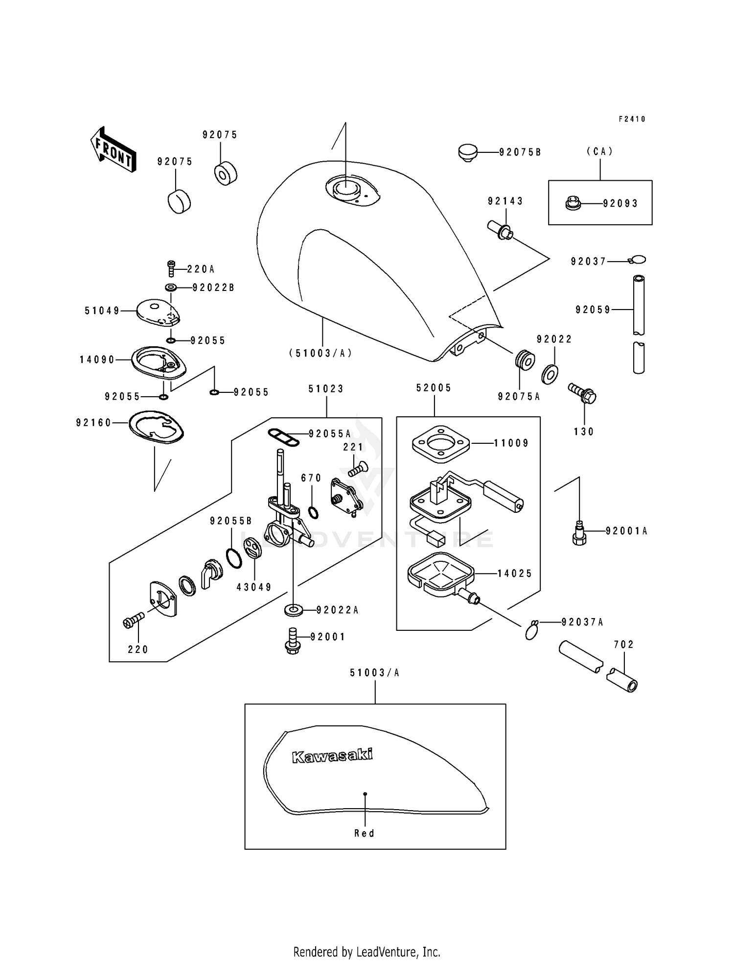 Shop OEM 1992 Kawasaki ZR1100 ZEPHYR ZR1100-A1 Motorcycle Parts