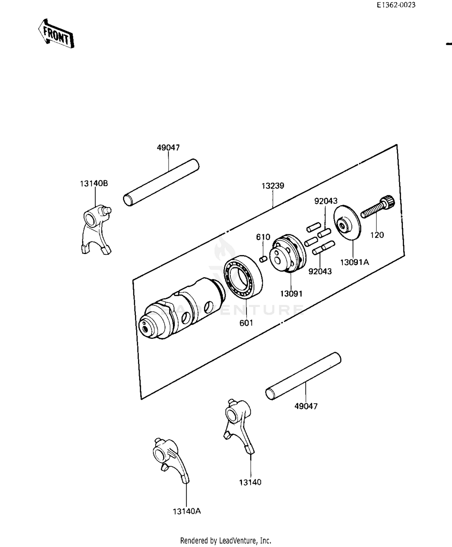 GEAR CHANGE DRUM & FORKS