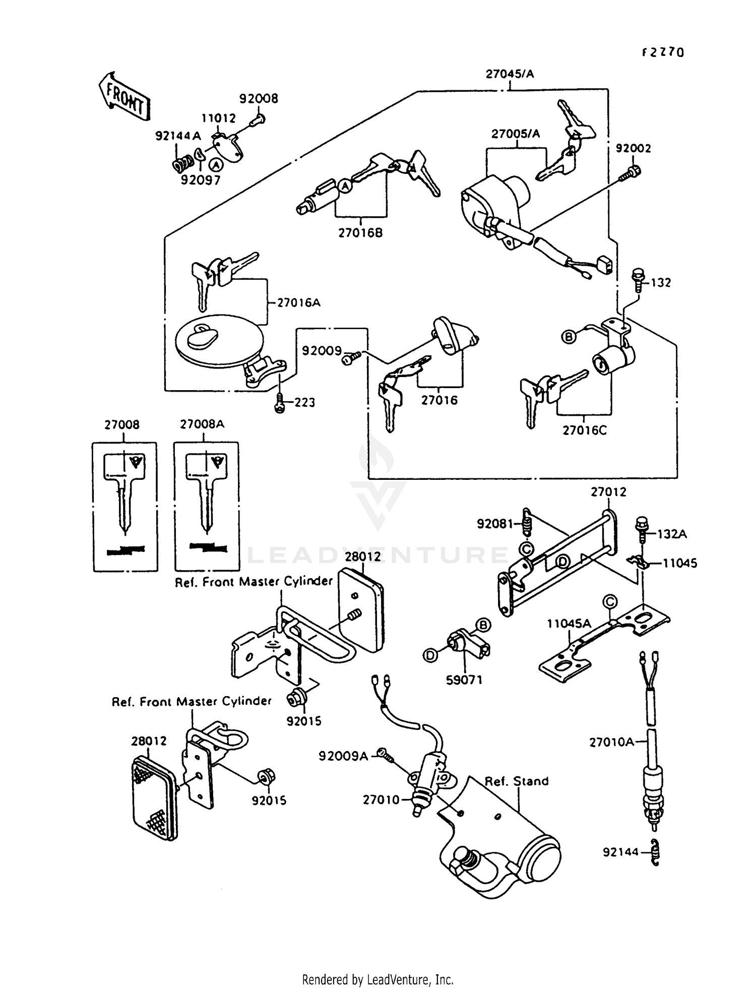 IGNITION SWITCH/LOCKS/REFLECTORS