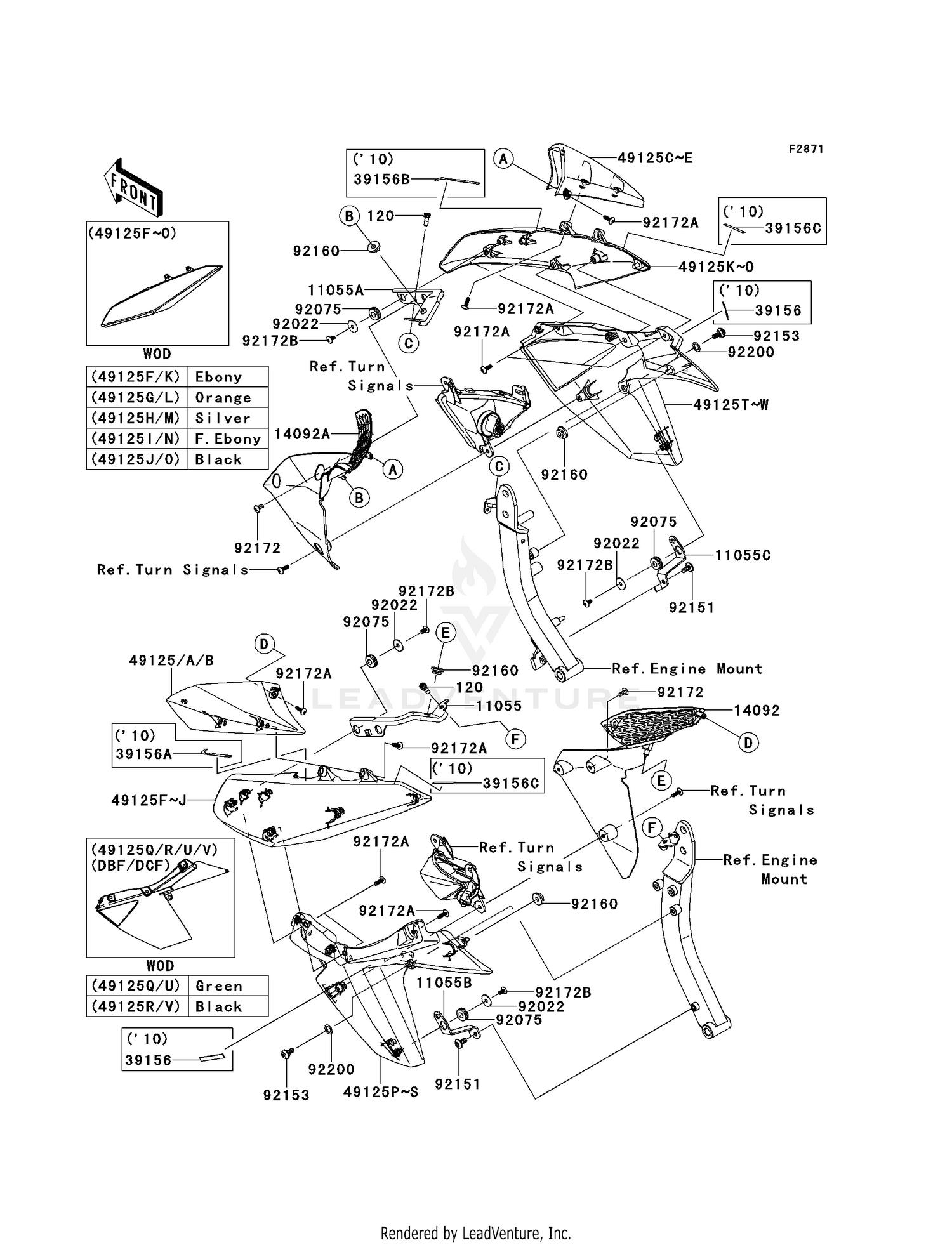 COWLING (CENTER)(DAF-DCF)
