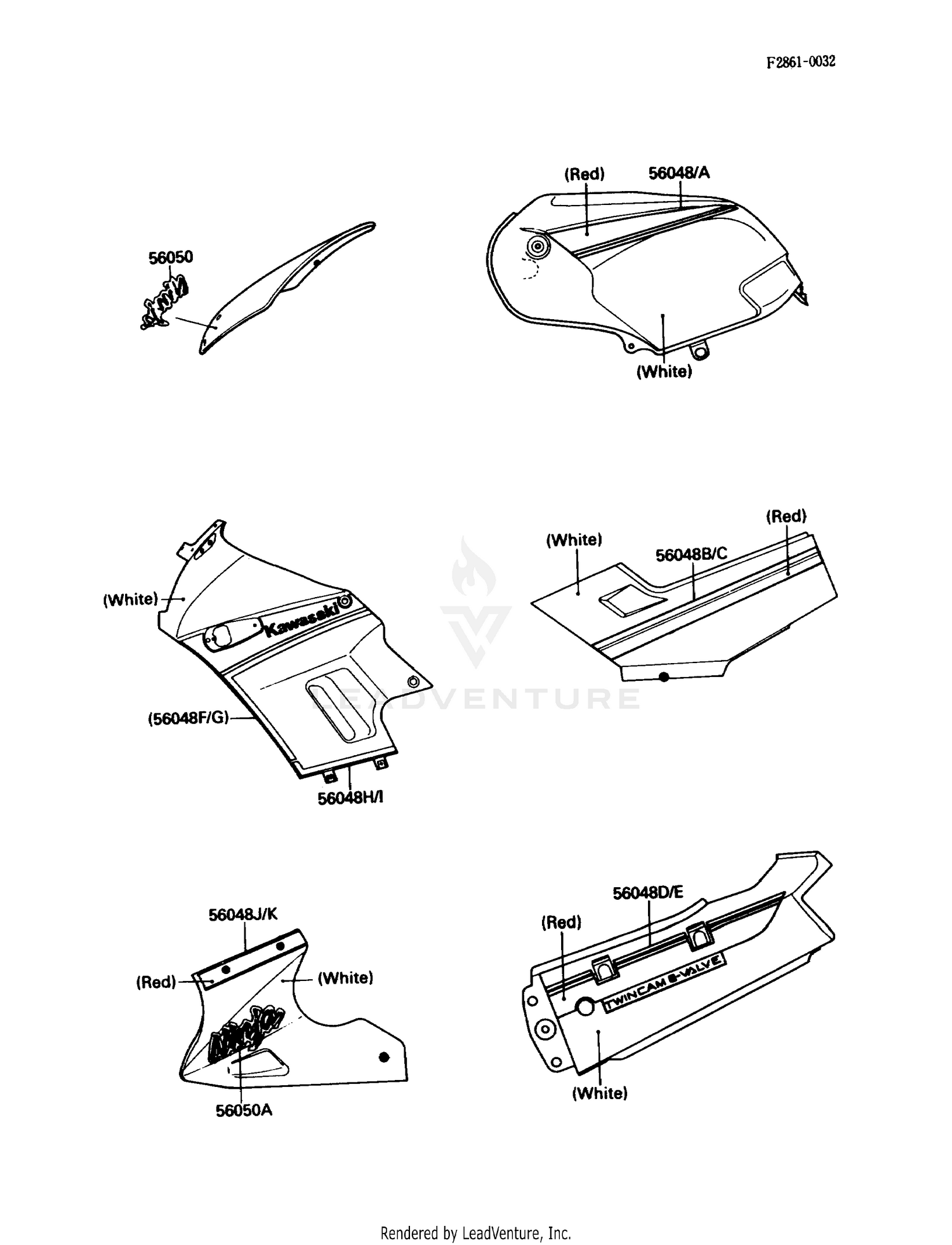 DECALS (WHITE)(EX250-F3)