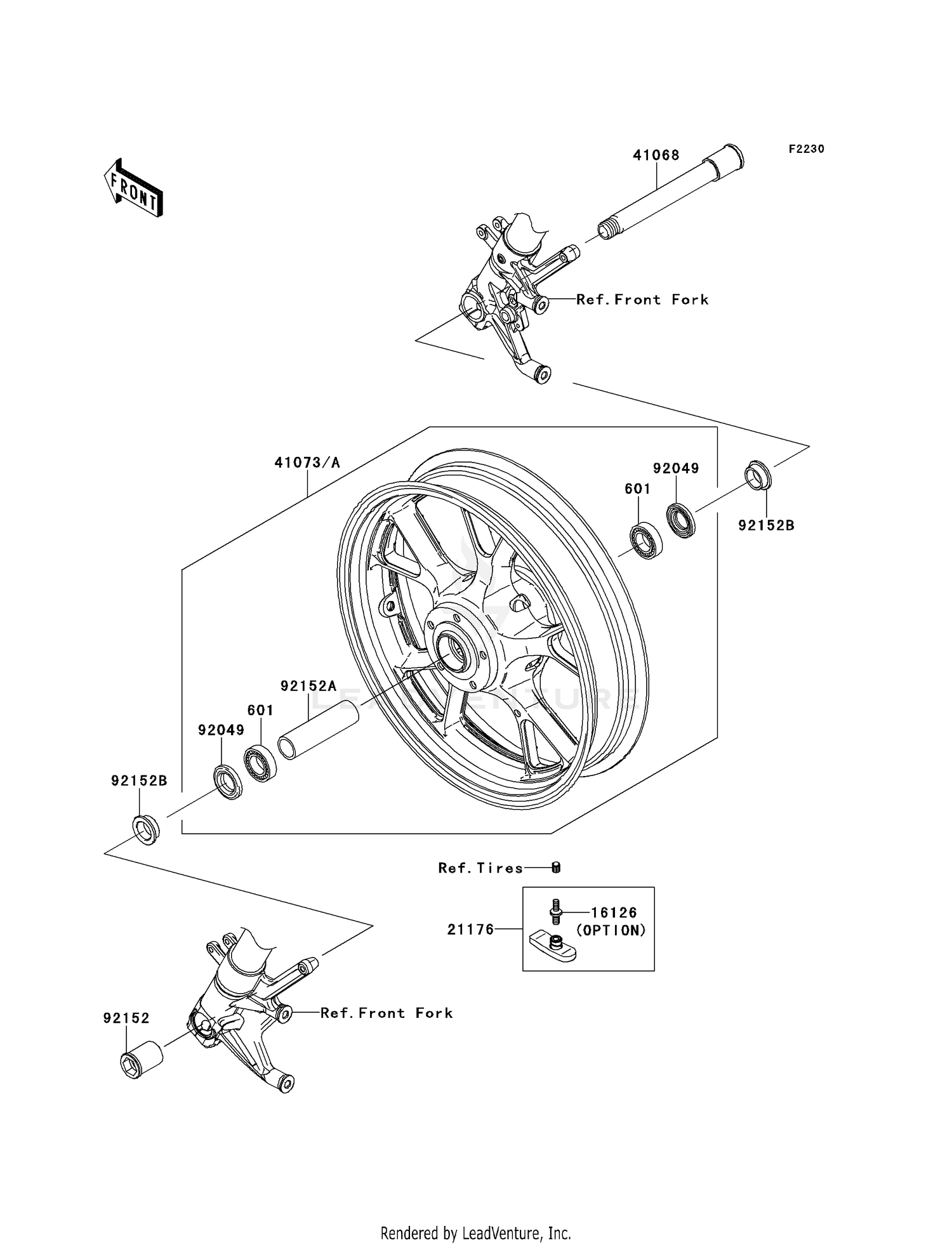 FRONT WHEEL (CAF-CDF)
