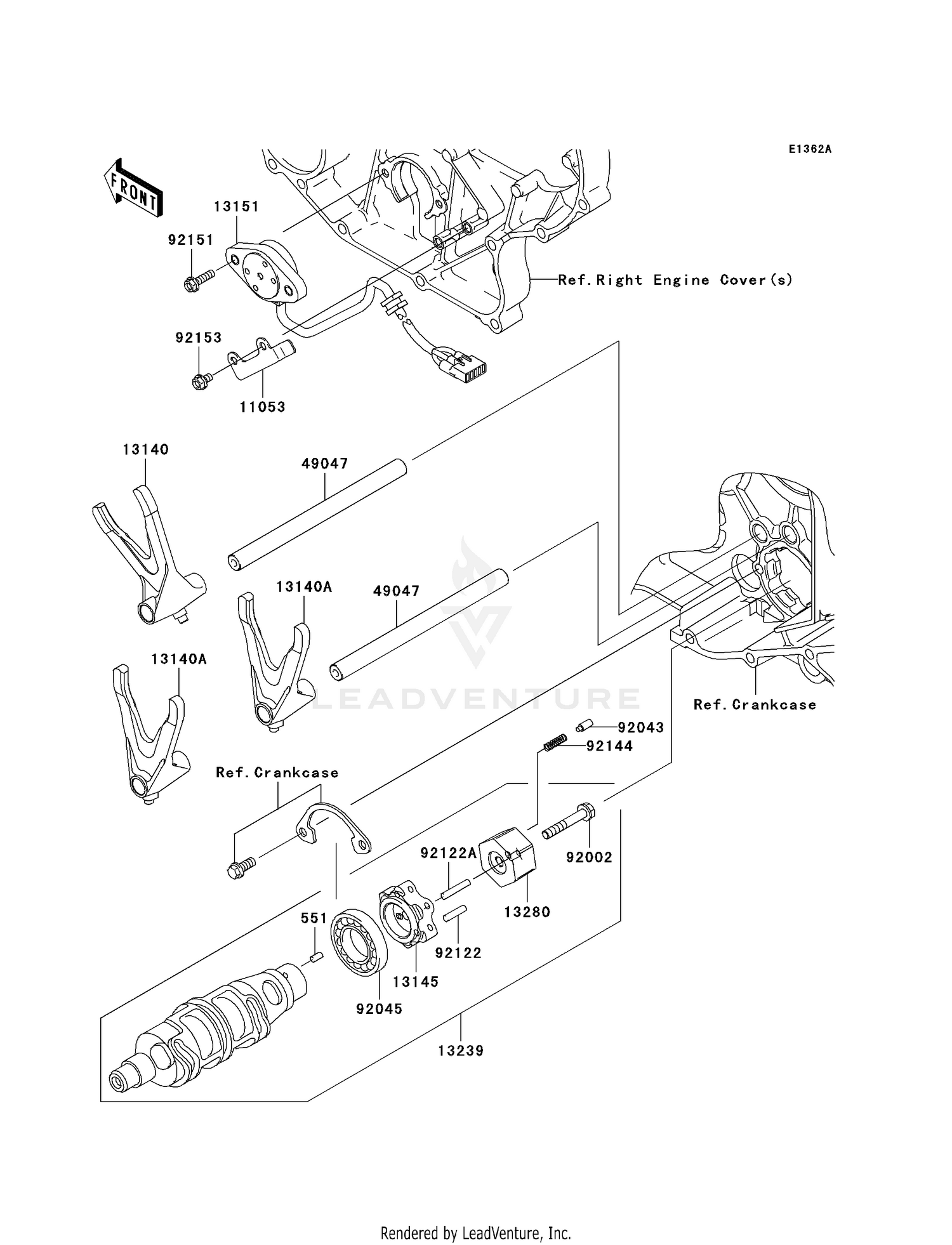 GEAR CHANGE DRUM/SHIFT FORK(S)(A2)