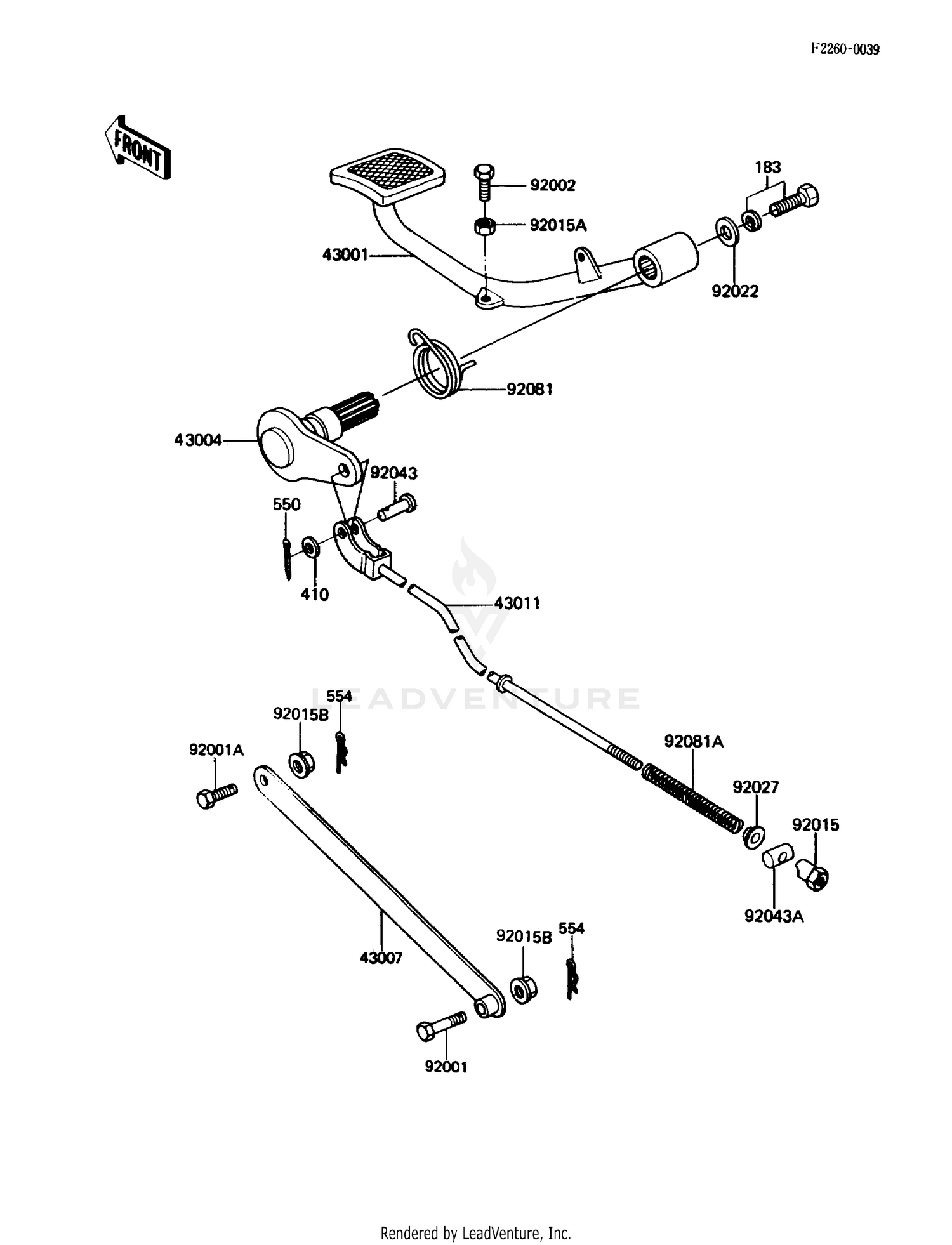 BRAKE PEDAL/TORQUE LINK