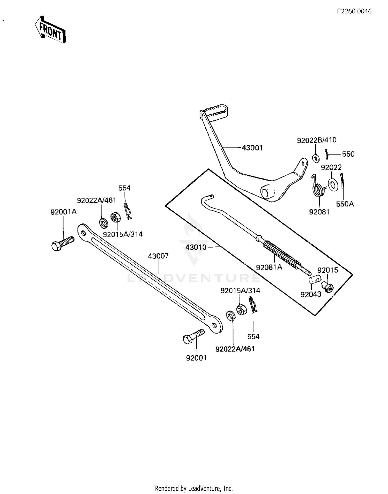 BRAKE PEDAL/TORQUE LINK