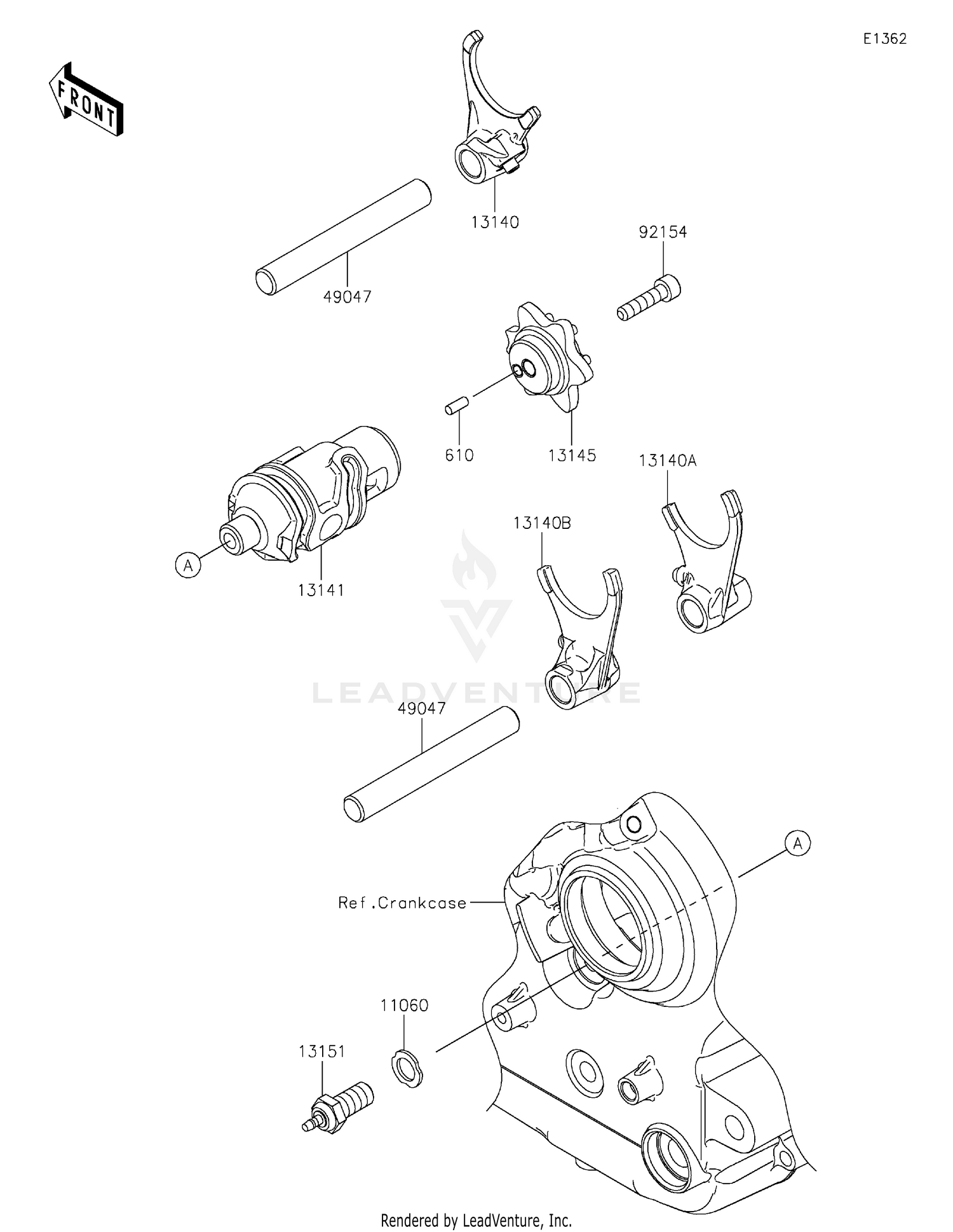 Gear Change Drum/Shift Fork(s)