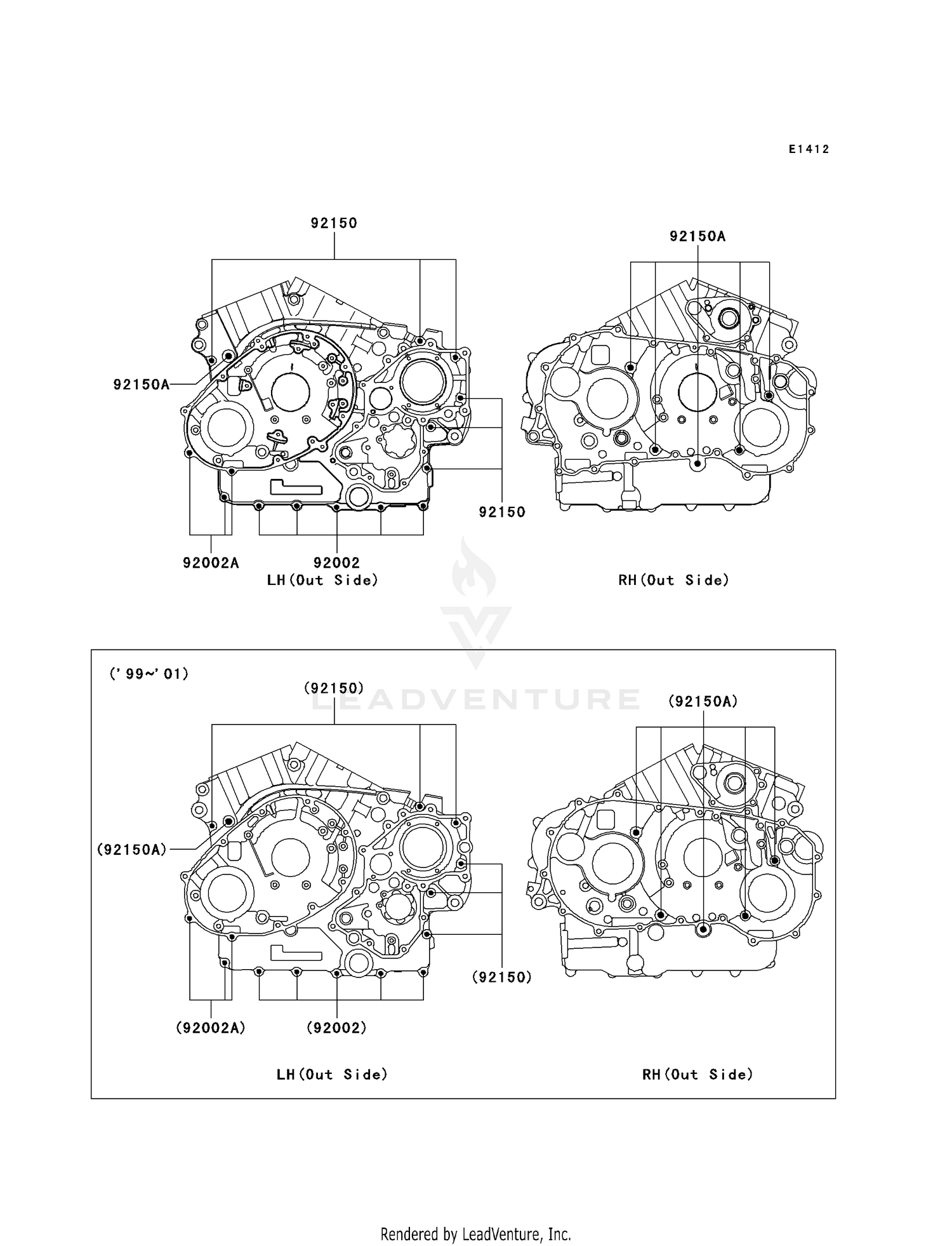 CRANKCASE BOLT PATTERN