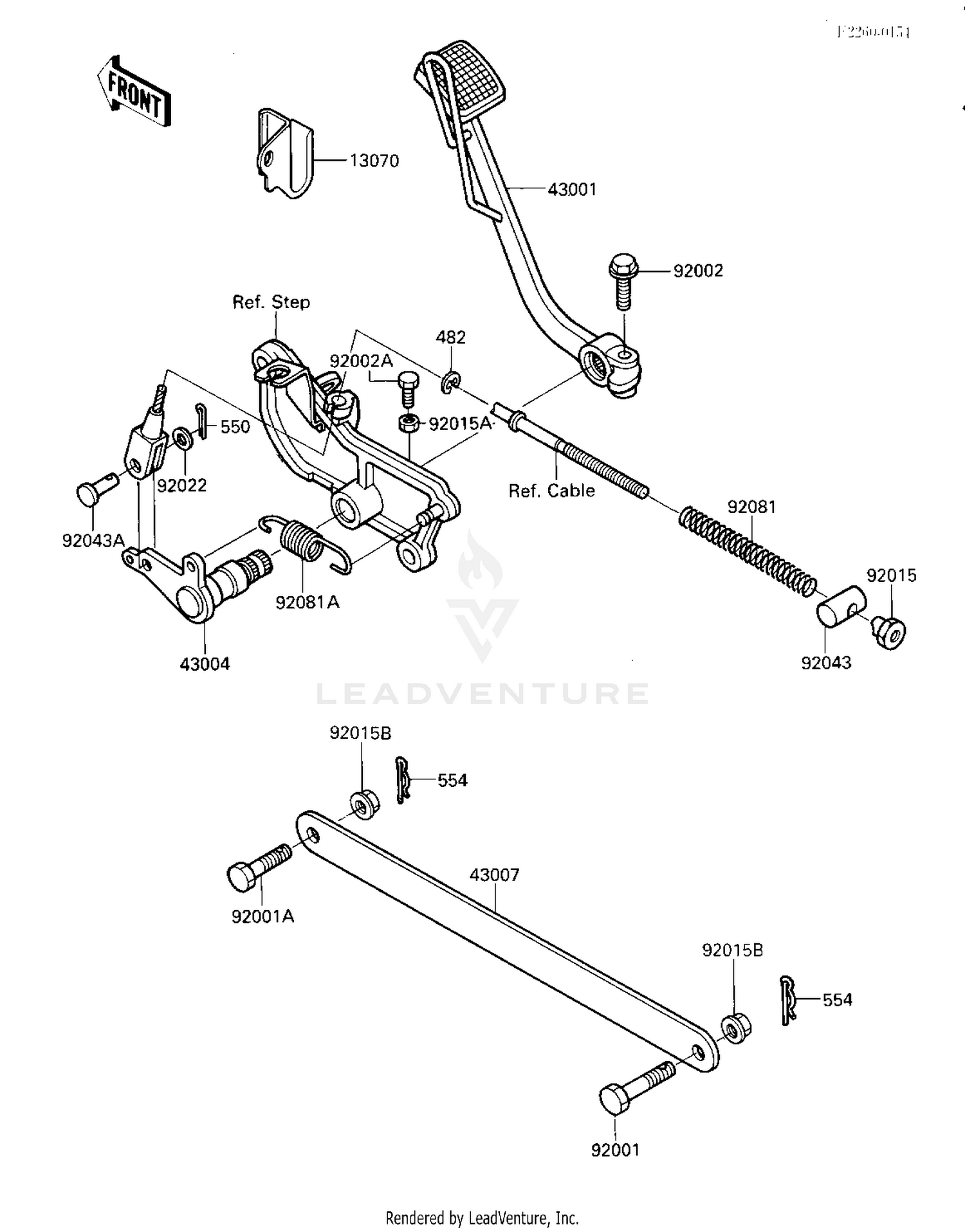 BRAKE PEDAL/TORQUE LINK