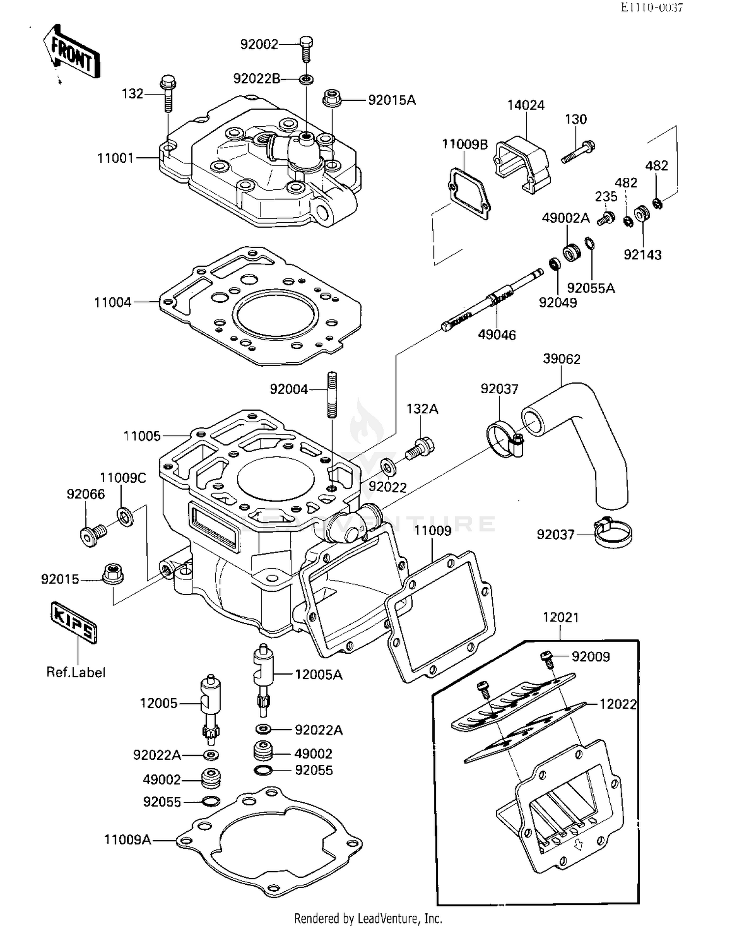 CYLINDER HEAD/CYLINDER/REED VALVE