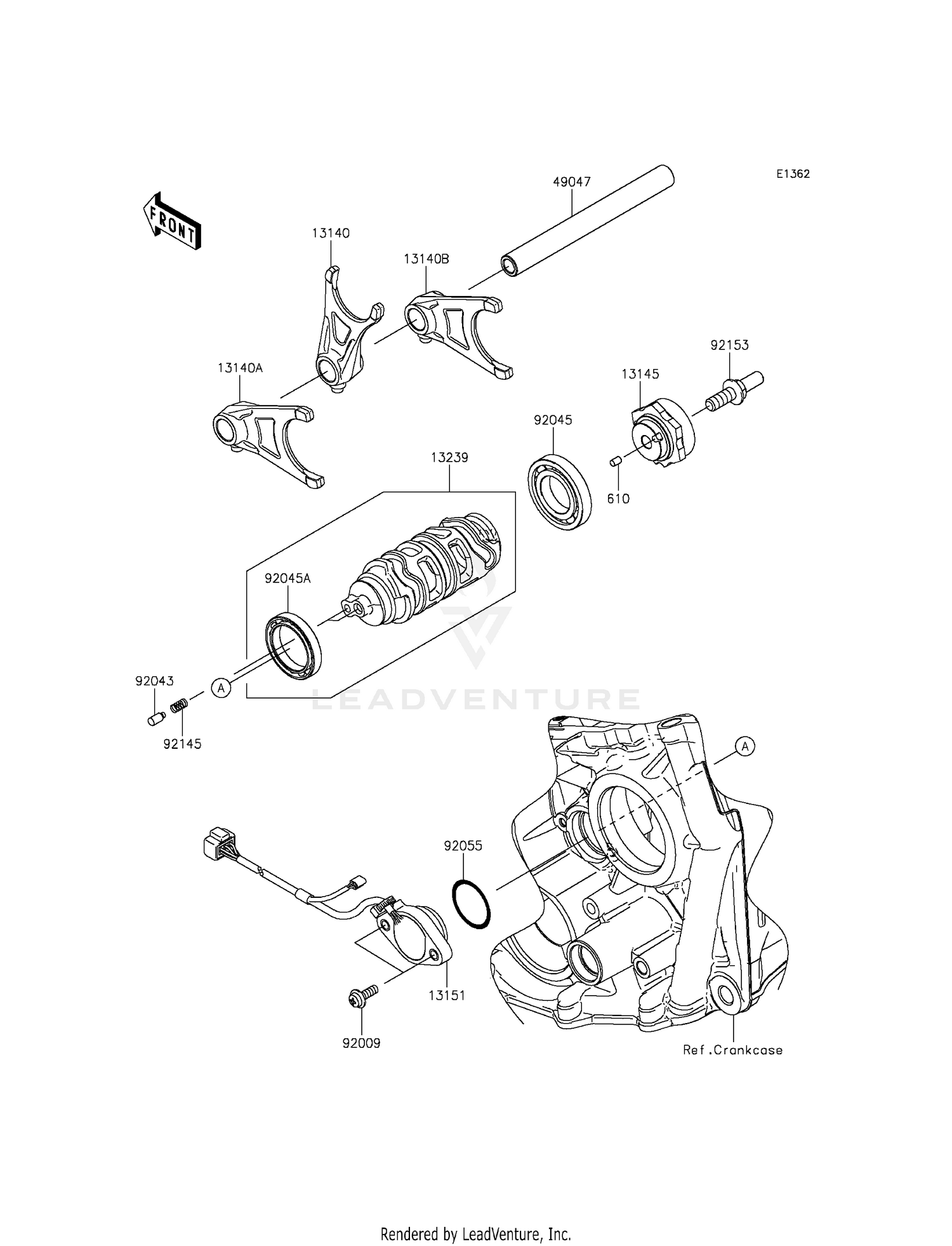 GEAR CHANGE DRUM/SHIFT FORK(S)