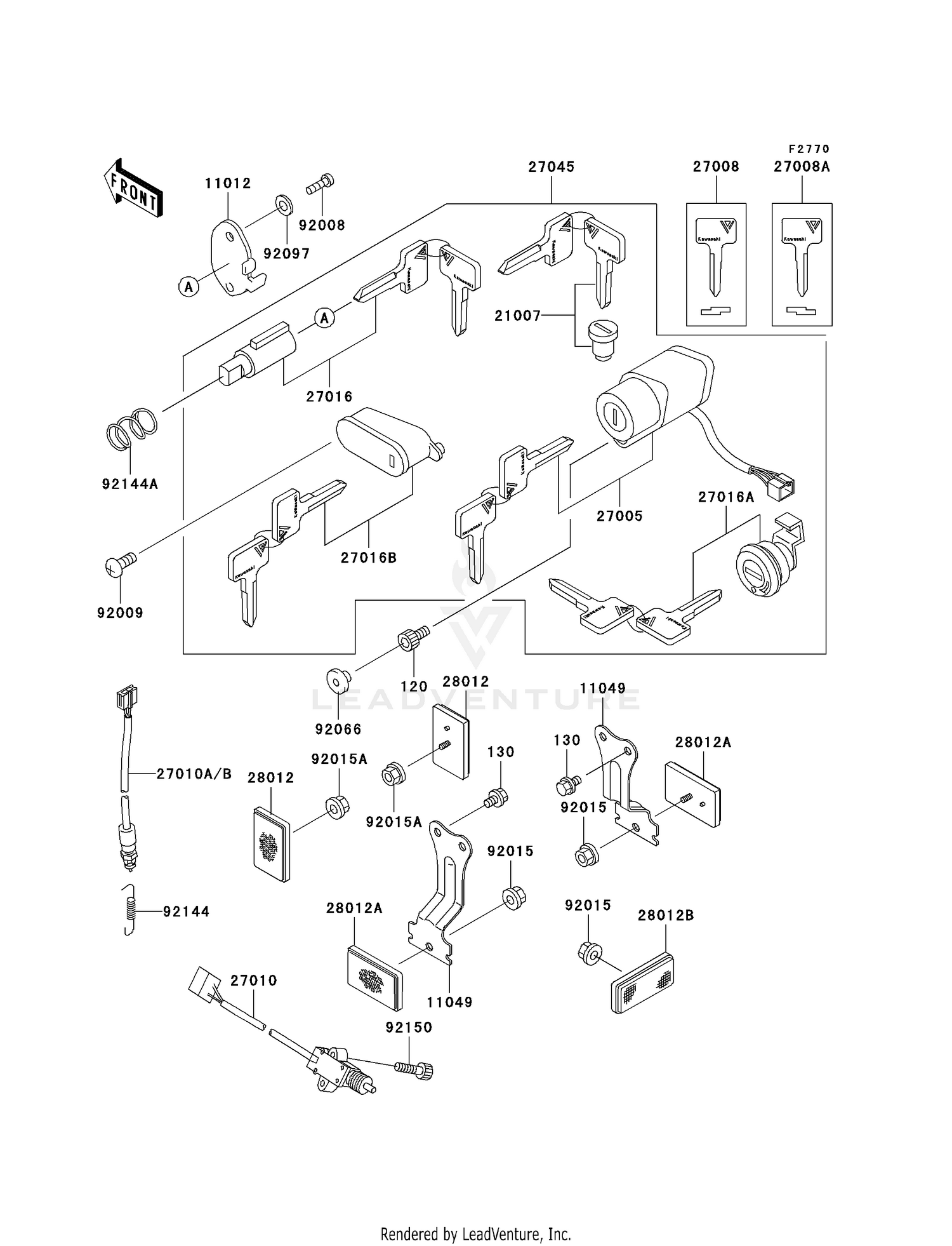 IGNITION SWITCH/LOCKS/REFLECTORS
