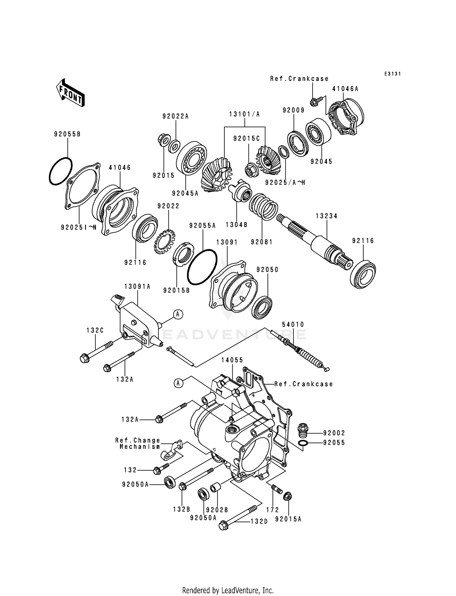 FRONT BEVEL GEAR