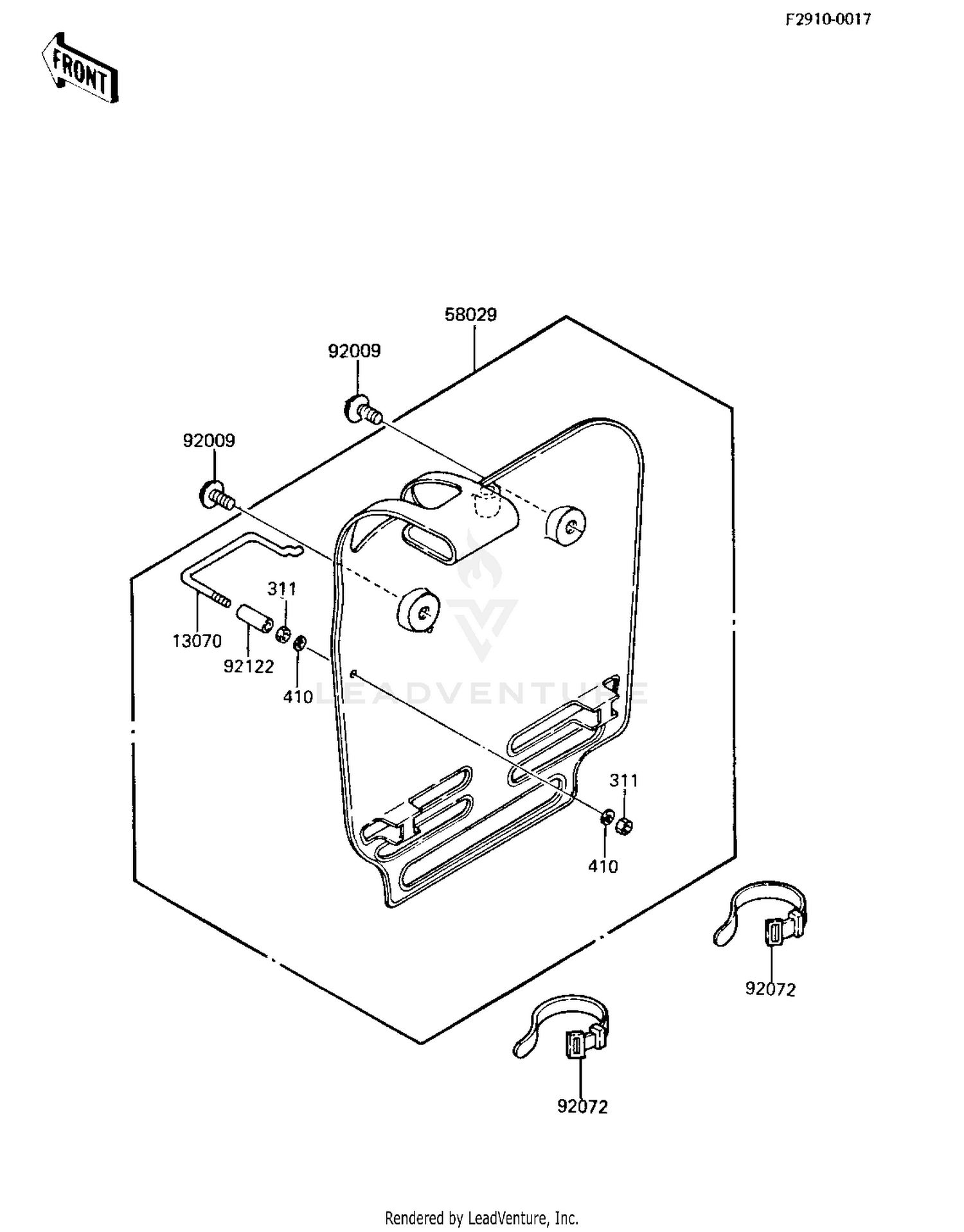 NUMBER PLATE ('84 KX80-E2)