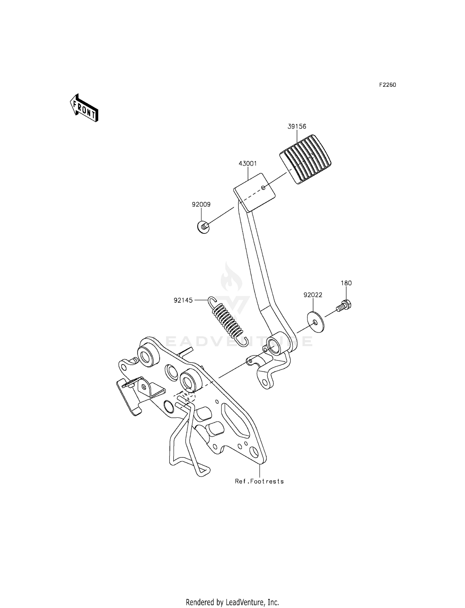 BRAKE PEDAL/TORQUE LINK