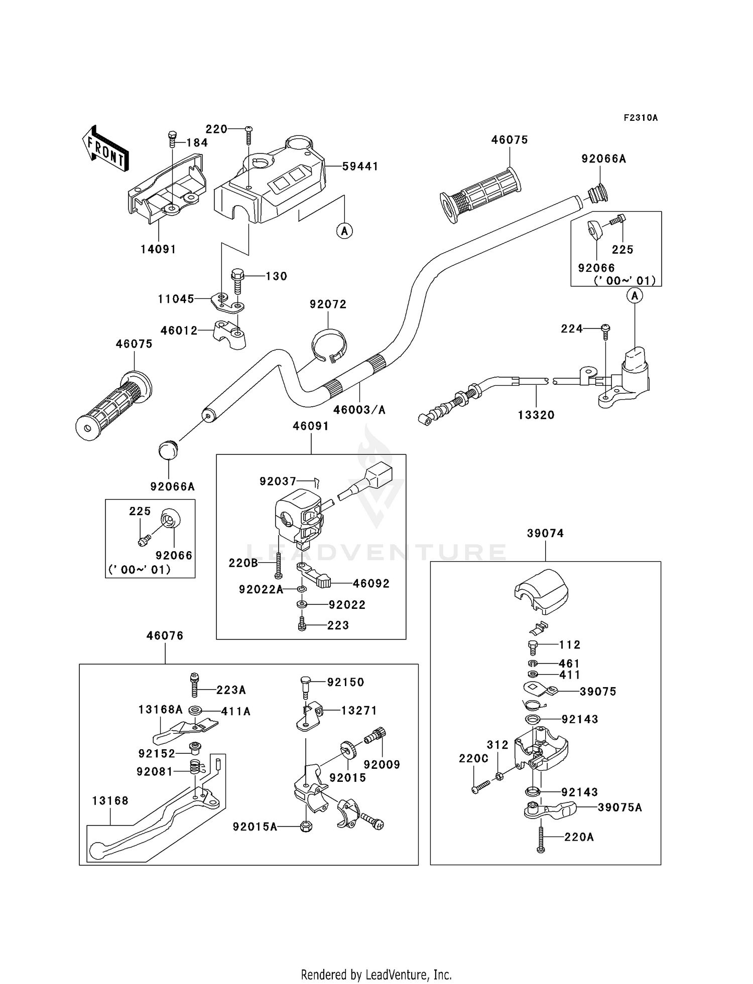 HANDLEBAR (KLF300-C12-C14)