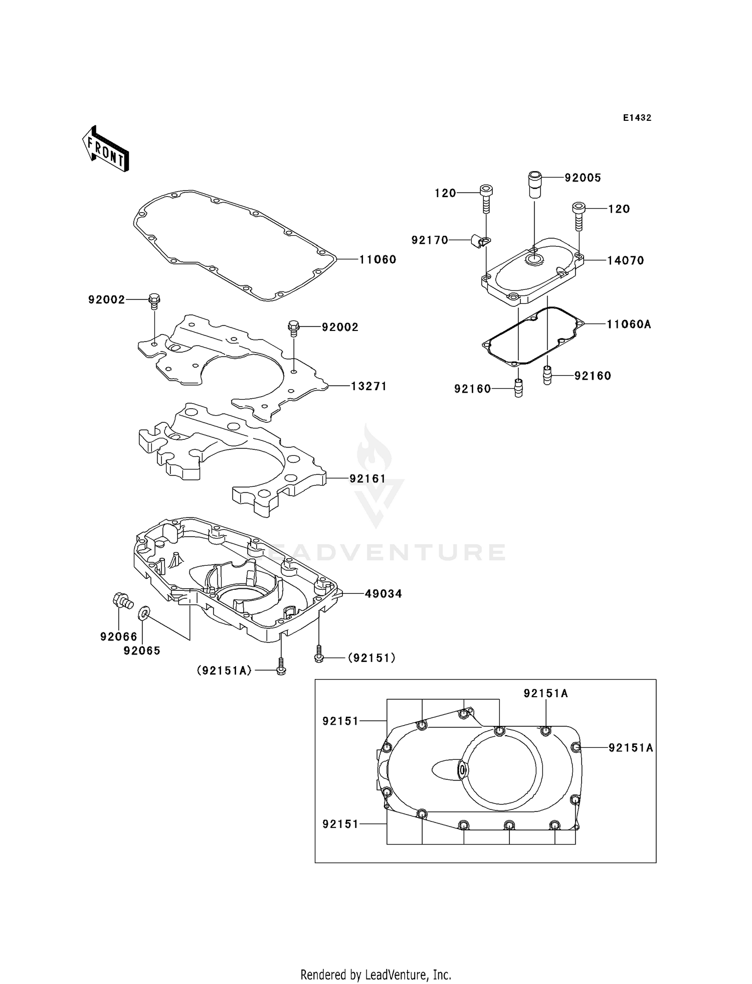 BREATHER COVER/OIL PAN