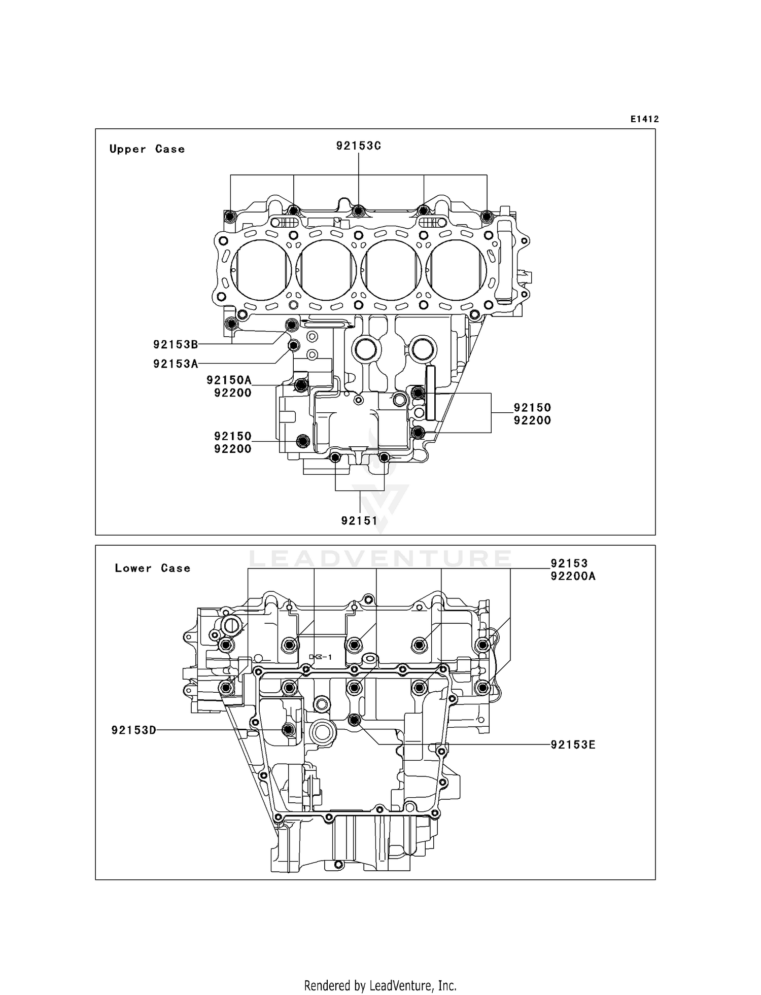 CRANKCASE BOLT PATTERN