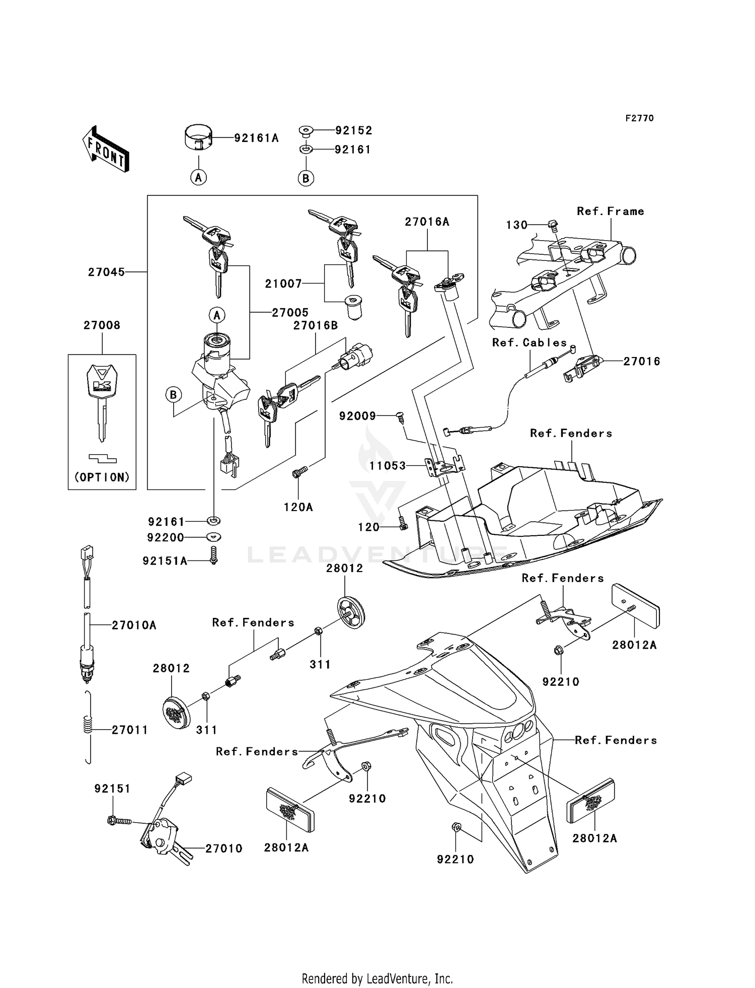IGNITION SWITCH/LOCKS/REFLECTORS