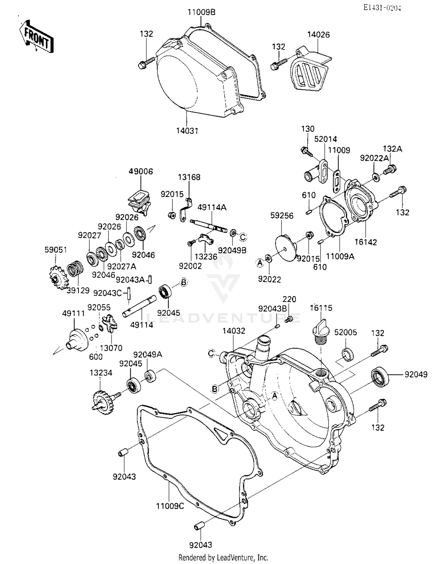ENGINE COVERS/WATER PUMP