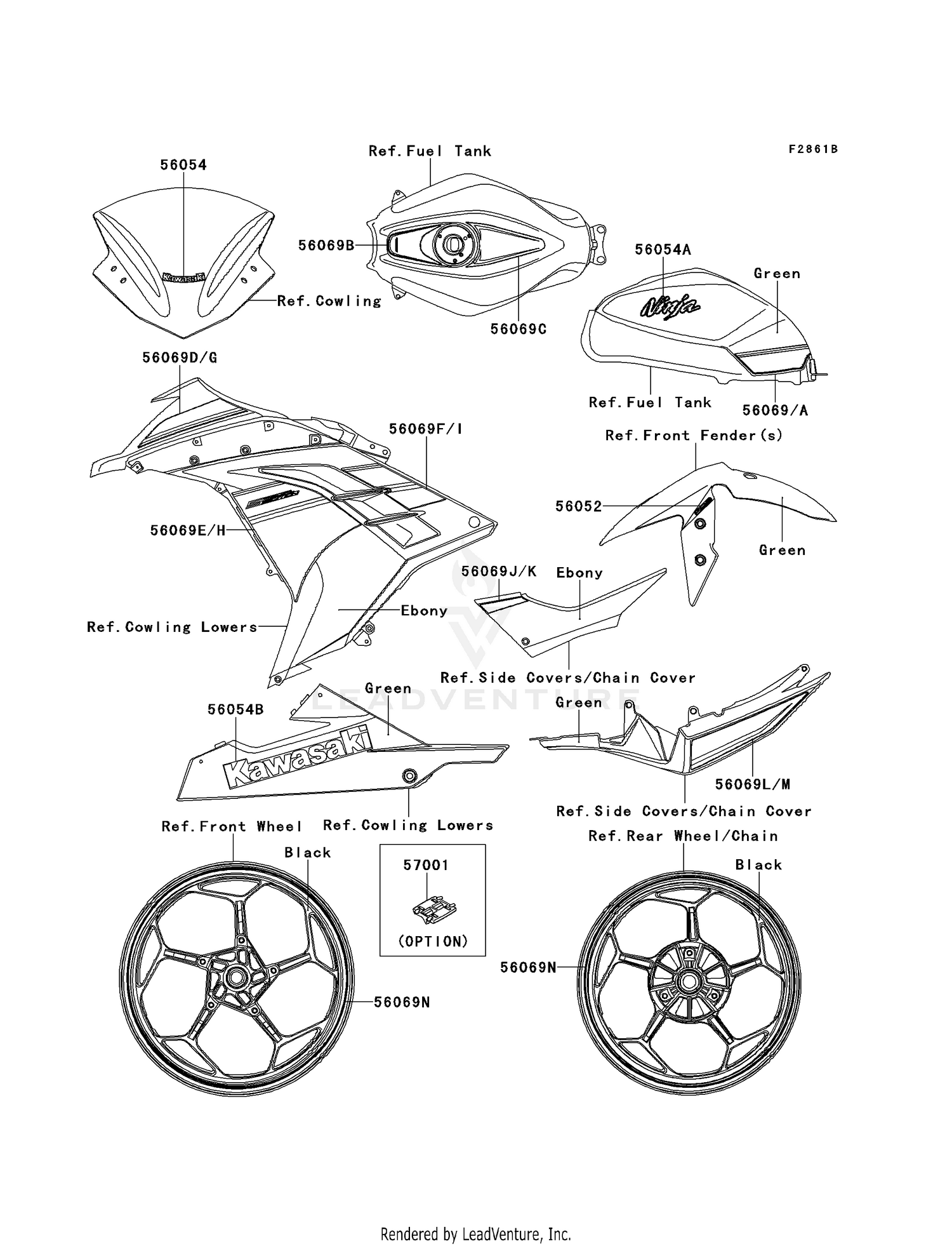 DECALS (GREEN)(BDFA)