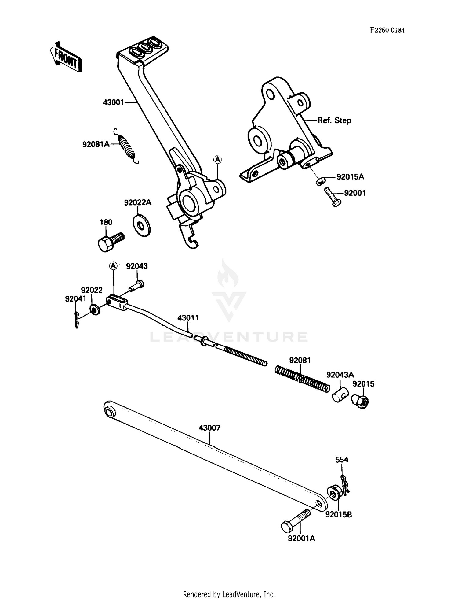 BRAKE PEDAL/TORQUE LINK